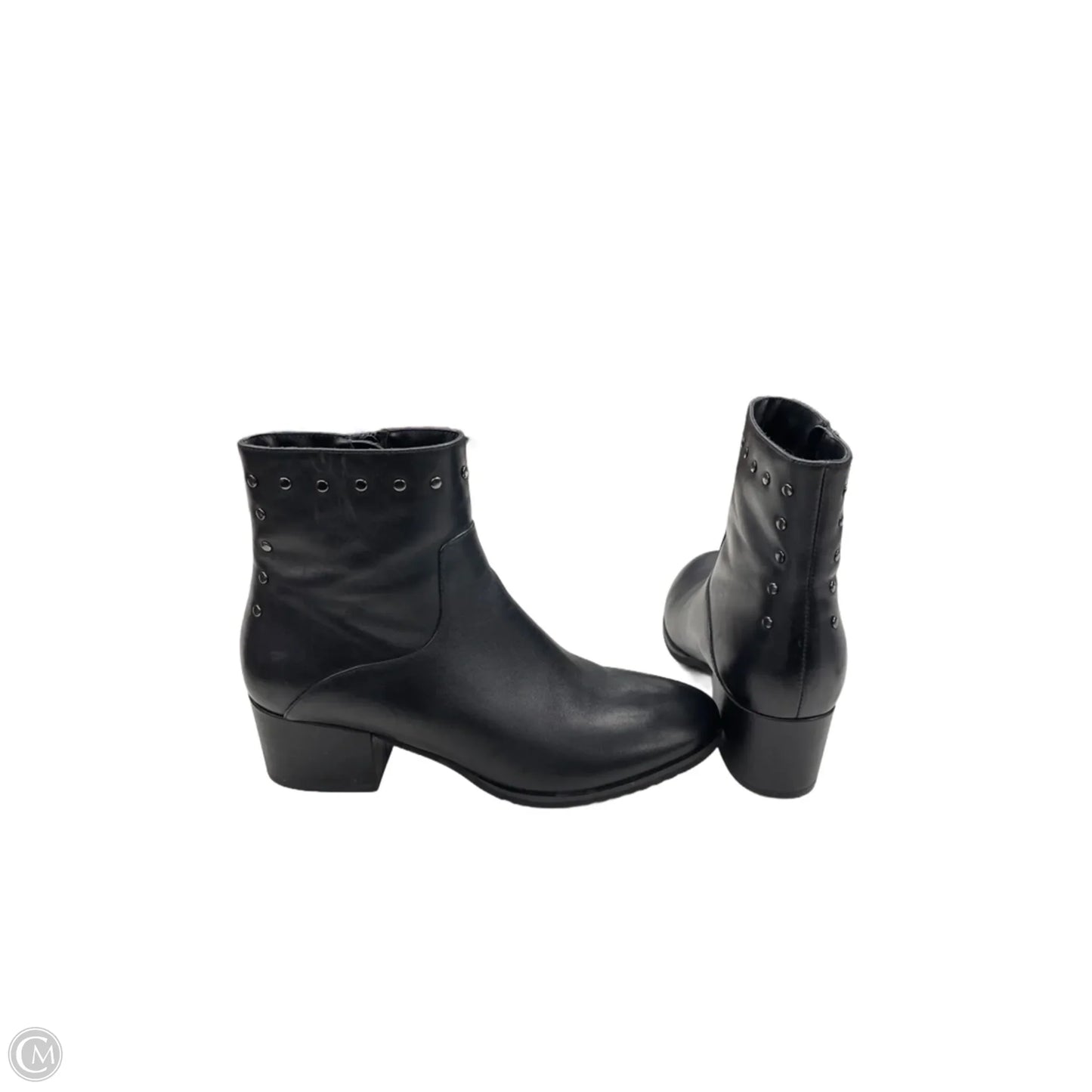 Boots Ankle Heels By Vaneli In Black, Size: 8.5