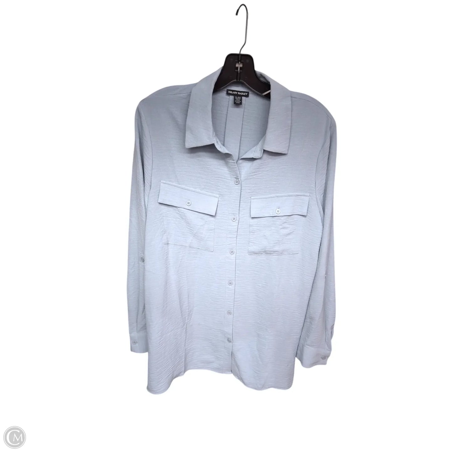 Top Long Sleeve By Hilary Radley In Blue, Size: Xl