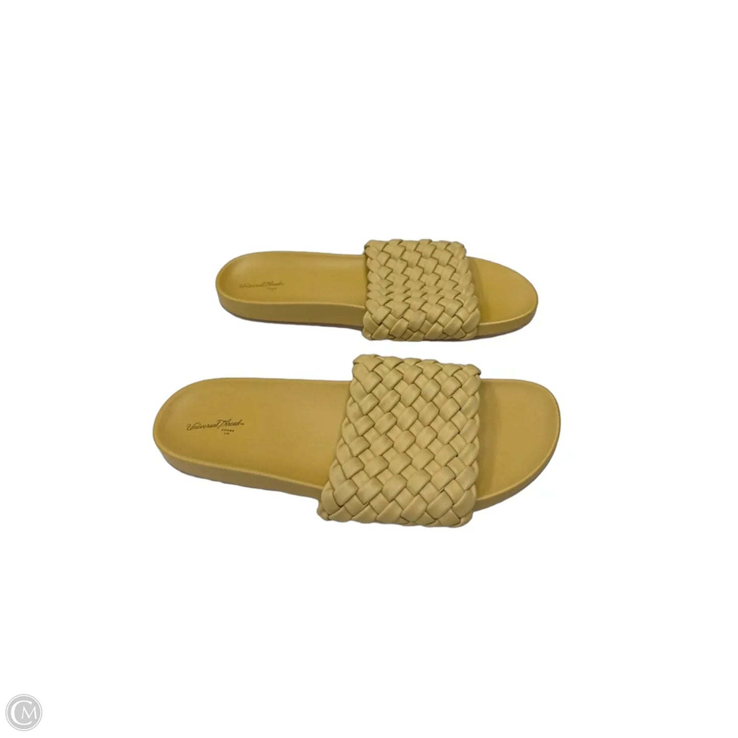 Sandals Flats By Universal Thread In Yellow, Size: 9.5