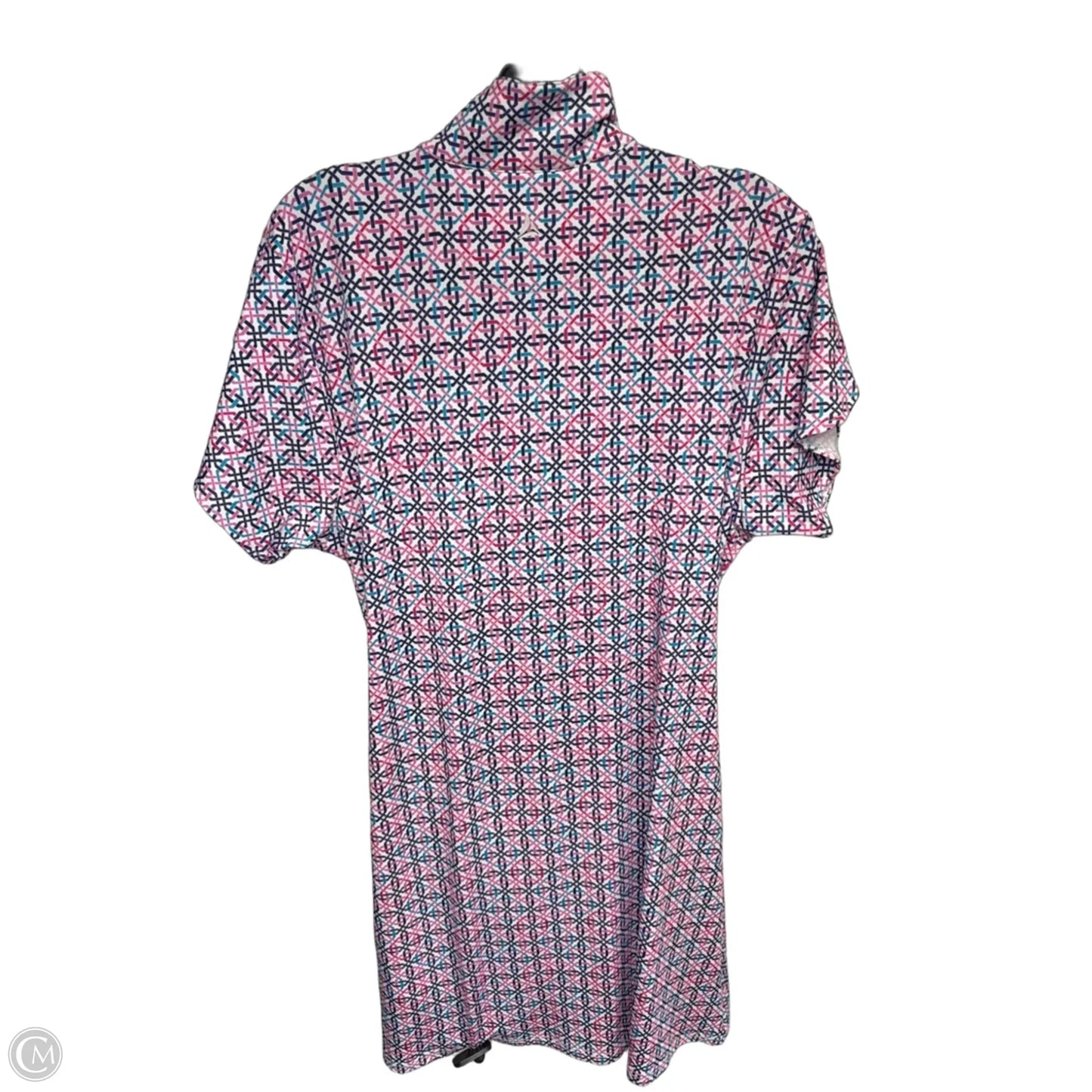 Dress Casual Midi By Clothes Mentor In Blue & Pink, Size: L