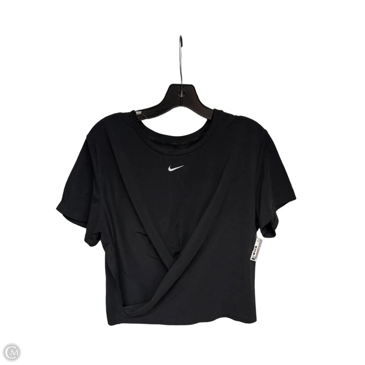 Athletic Top Short Sleeve By Nike Apparel In Black, Size: Xl