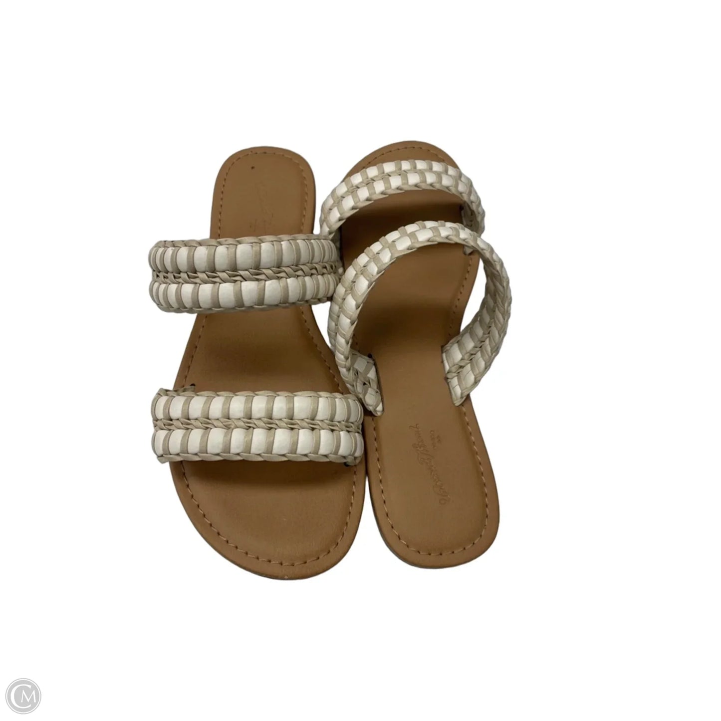 Sandals Flats By A New Day In Cream & White, Size: 6.5