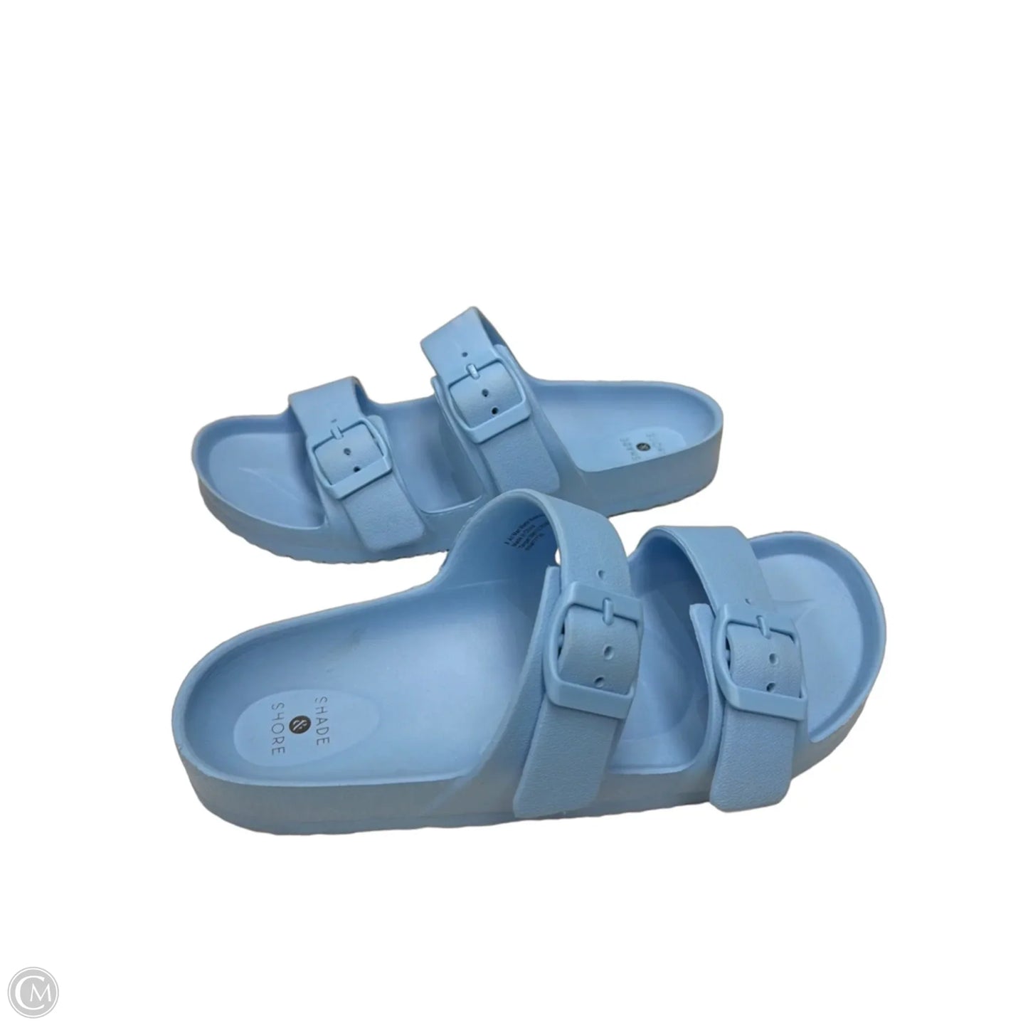 Sandals Flip Flops By Shade & Shore In Blue, Size: 8