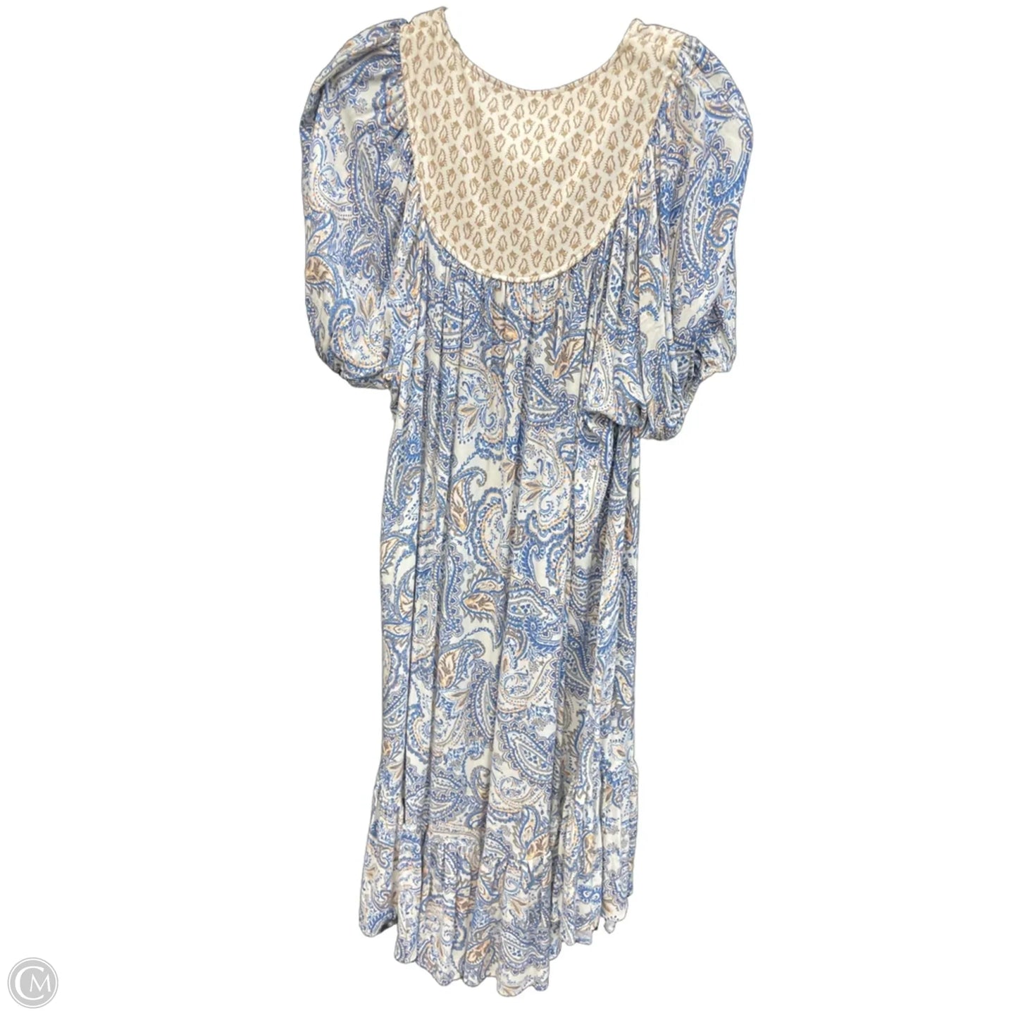 Dress Casual Midi By Lucky Brand In Blue & White, Size: Sp