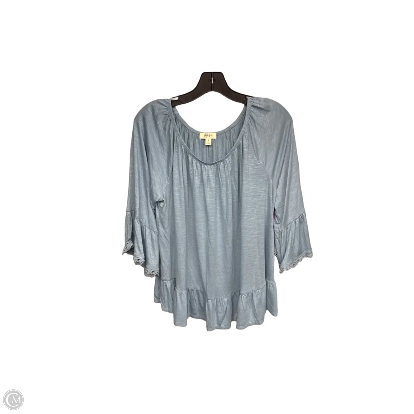 Top Long Sleeve By Style And Company In Blue, Size: Xl