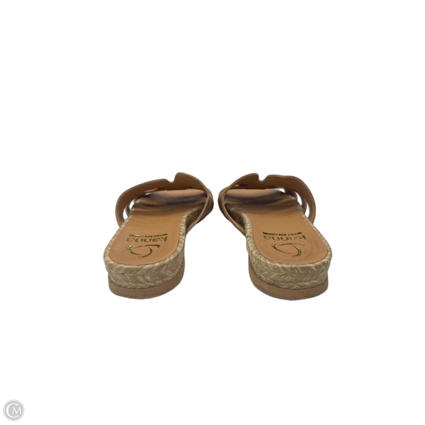 Sandals Flats By Clothes Mentor In Brown, Size: 8