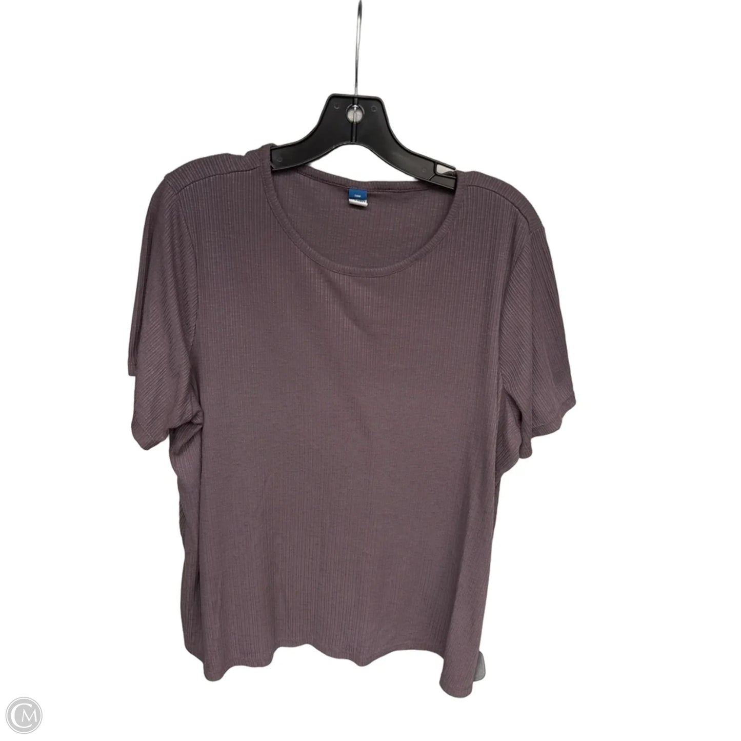Top Short Sleeve Basic By Old Navy In Purple, Size: Xl