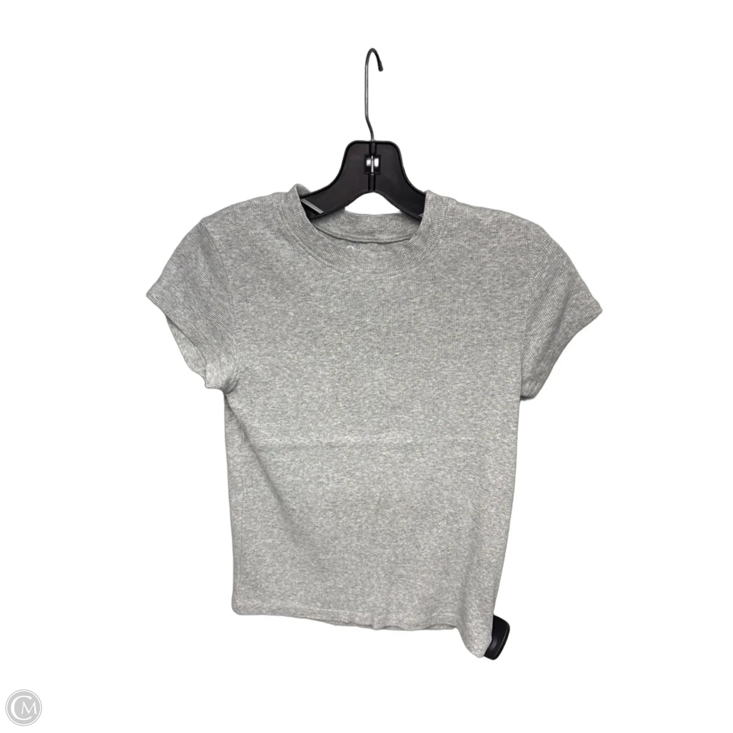 Top Short Sleeve By Quince In Grey, Size: M