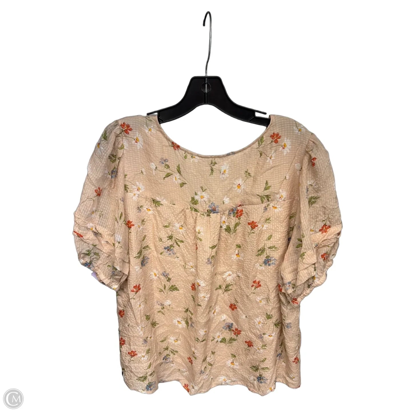 Top Short Sleeve By Madewell In Pink, Size: Xl