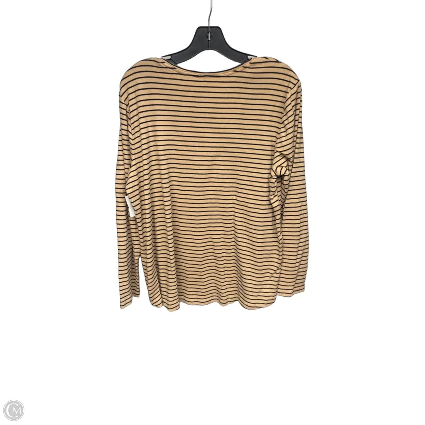 Top Long Sleeve By Chicos In Striped Pattern, Size: Xl