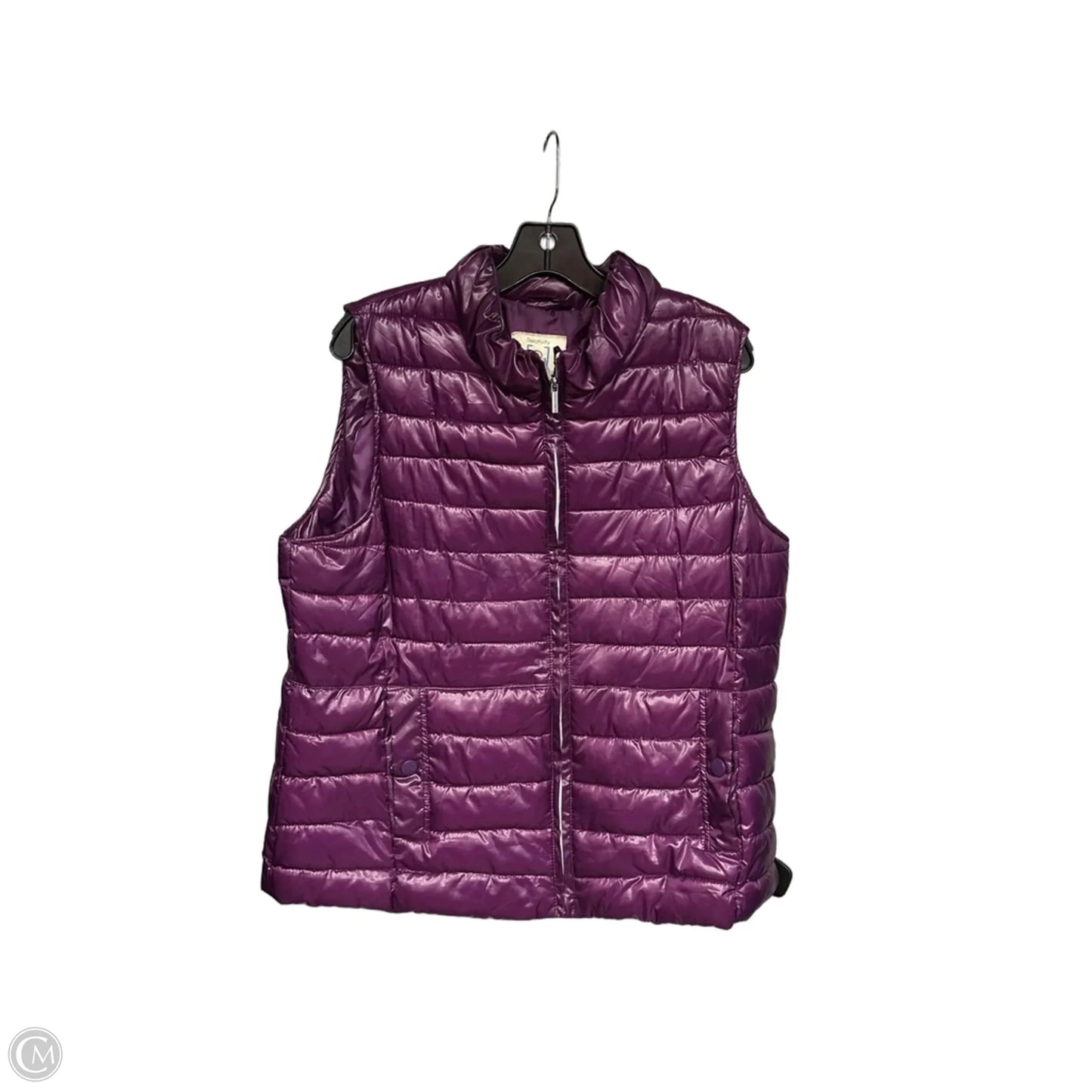 Vest Puffer & Quilted By Relay In Purple, Size: Xl