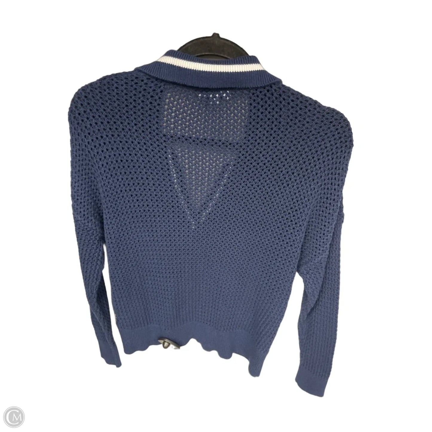 Sweater By 525 In Blue & White, Size: Xs