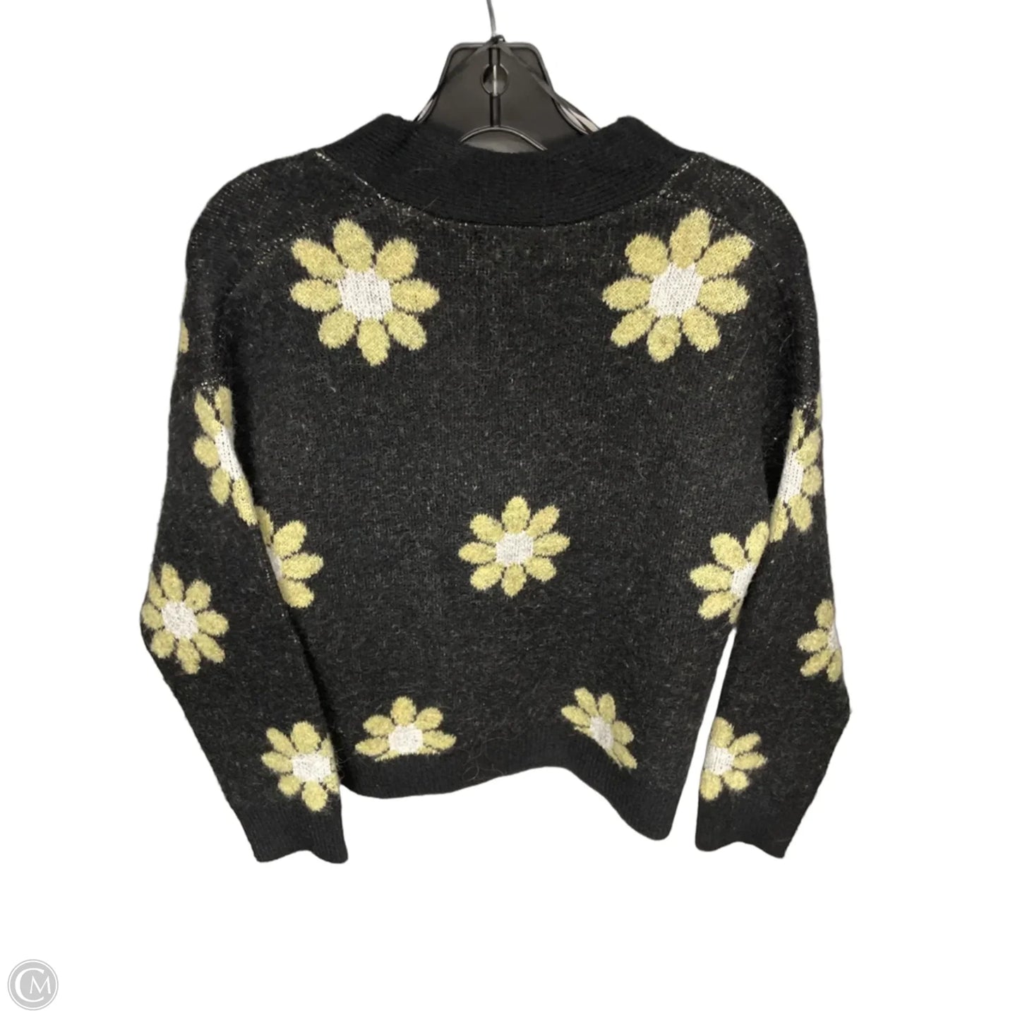 Cardigan By Chelsea And Theodore In Black & Green, Size: Xs