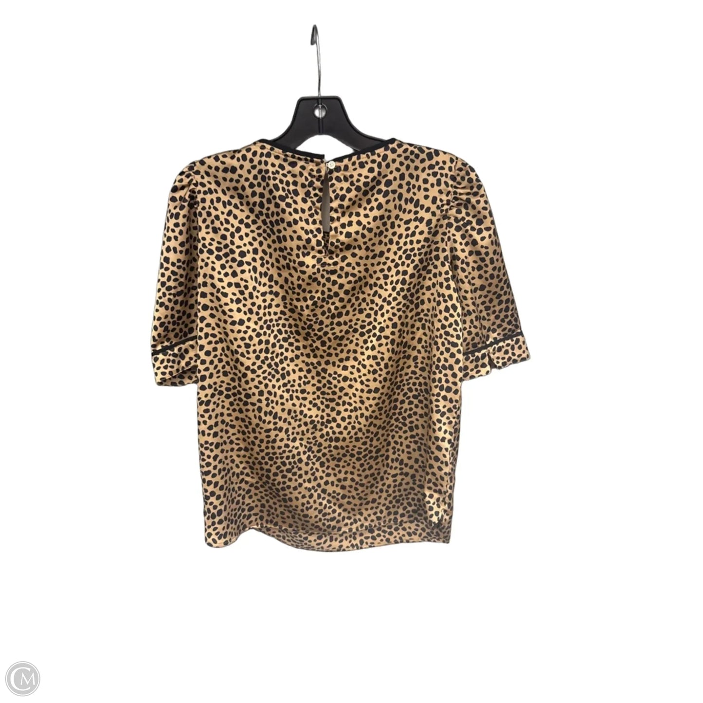Top Short Sleeve By Loft In Animal Print, Size: M