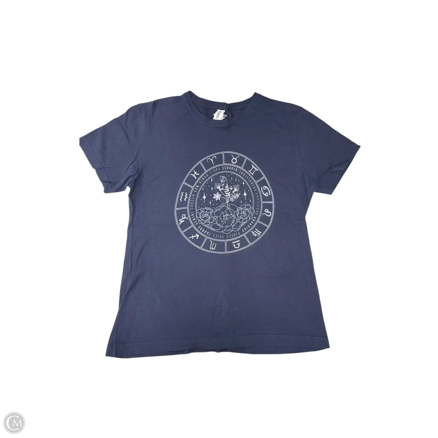 Top Short Sleeve By Tultex In Blue, Size: L