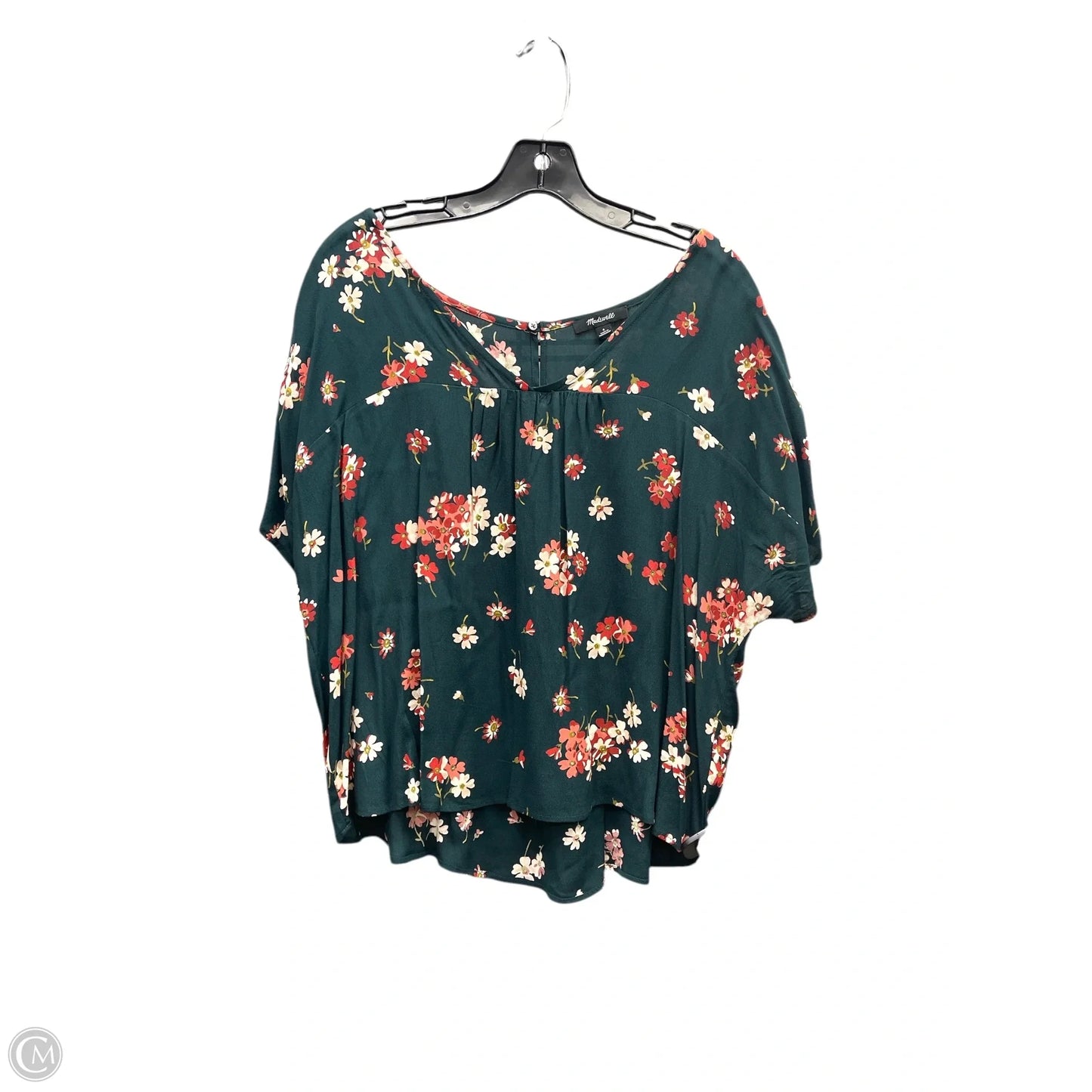 Top Short Sleeve By Madewell In Green, Size: S