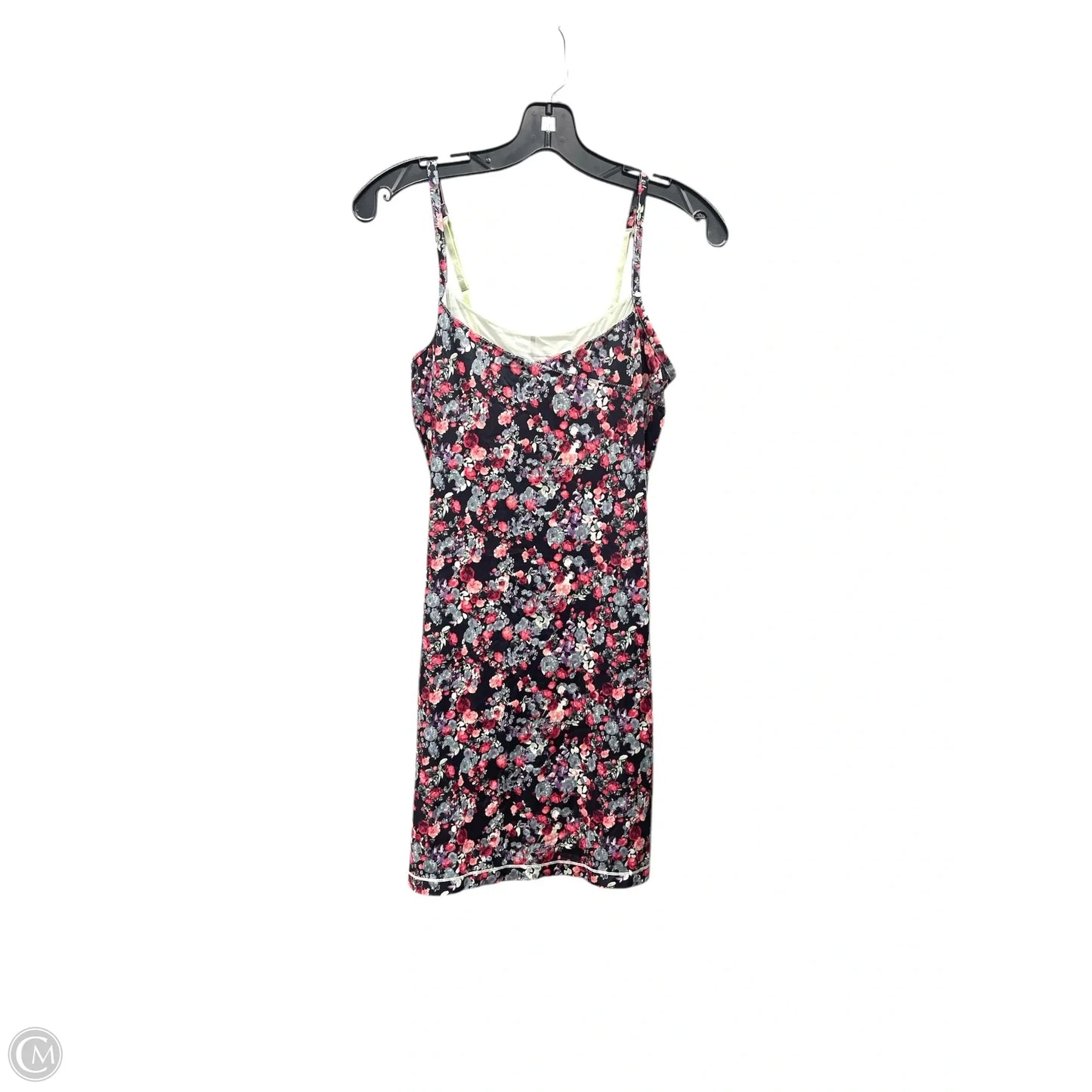 Dress Casual Midi By Bcbg In Floral Print, Size: L