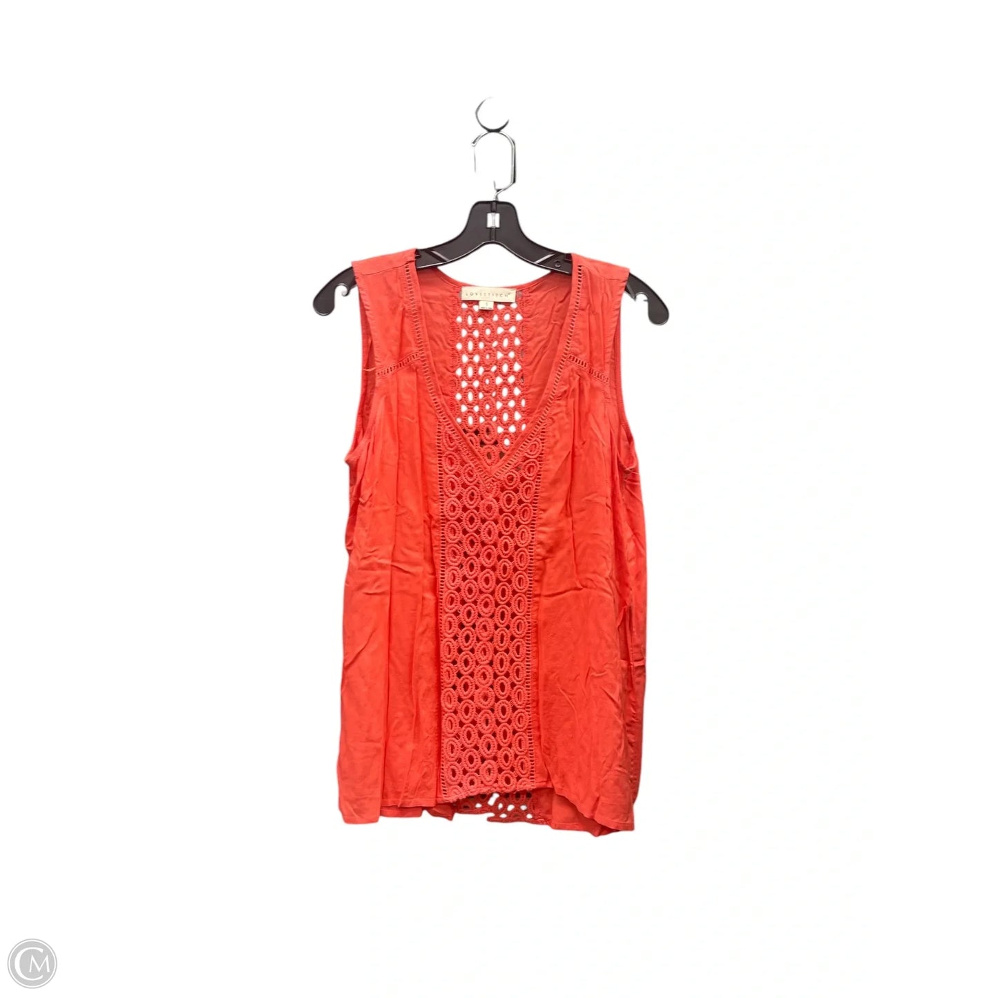 Top Sleeveless By Lovestitch In Orange, Size: S