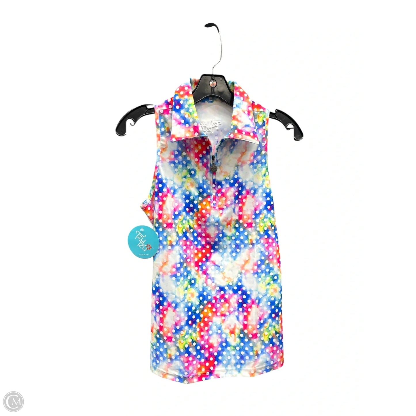 Top Sleeveless By TzuTzu In Multi-colored, Size: M