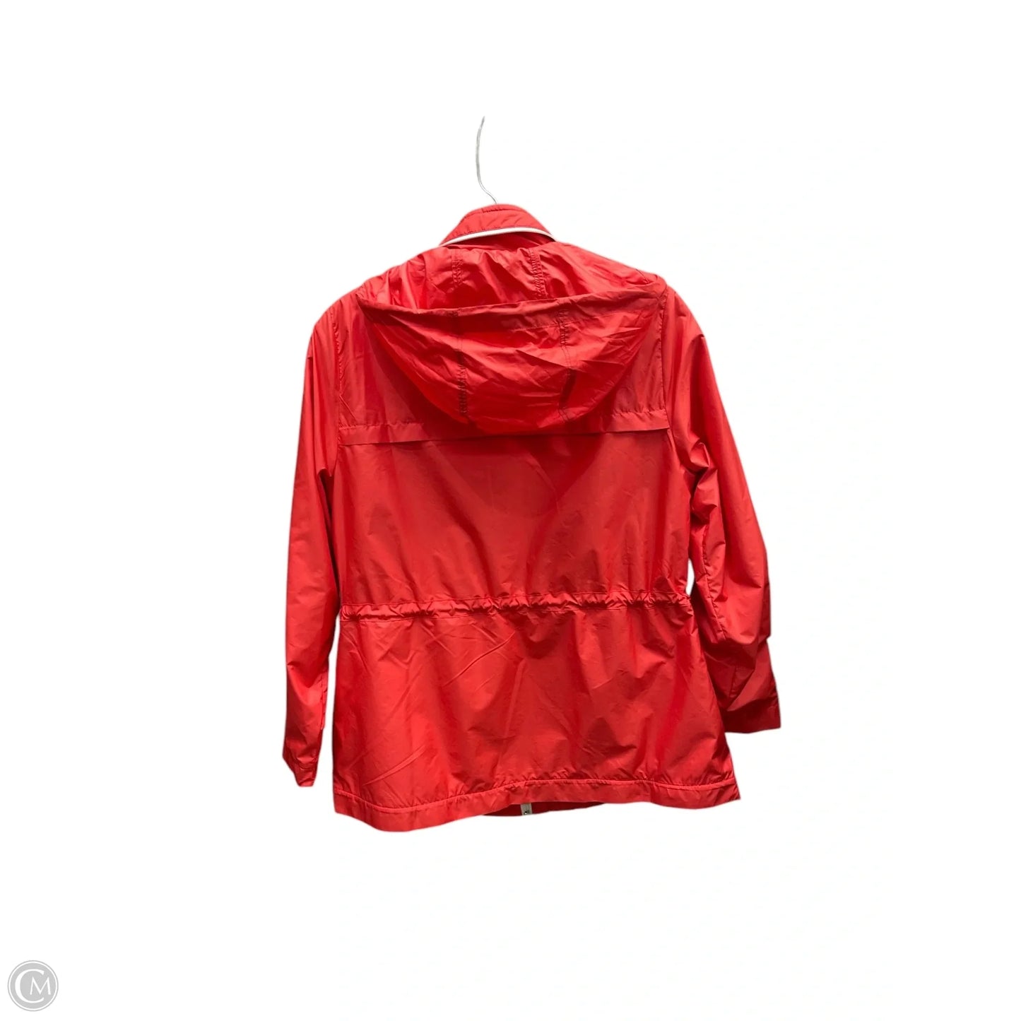Jacket Windbreaker By Talbots In Orange & Red, Size: S