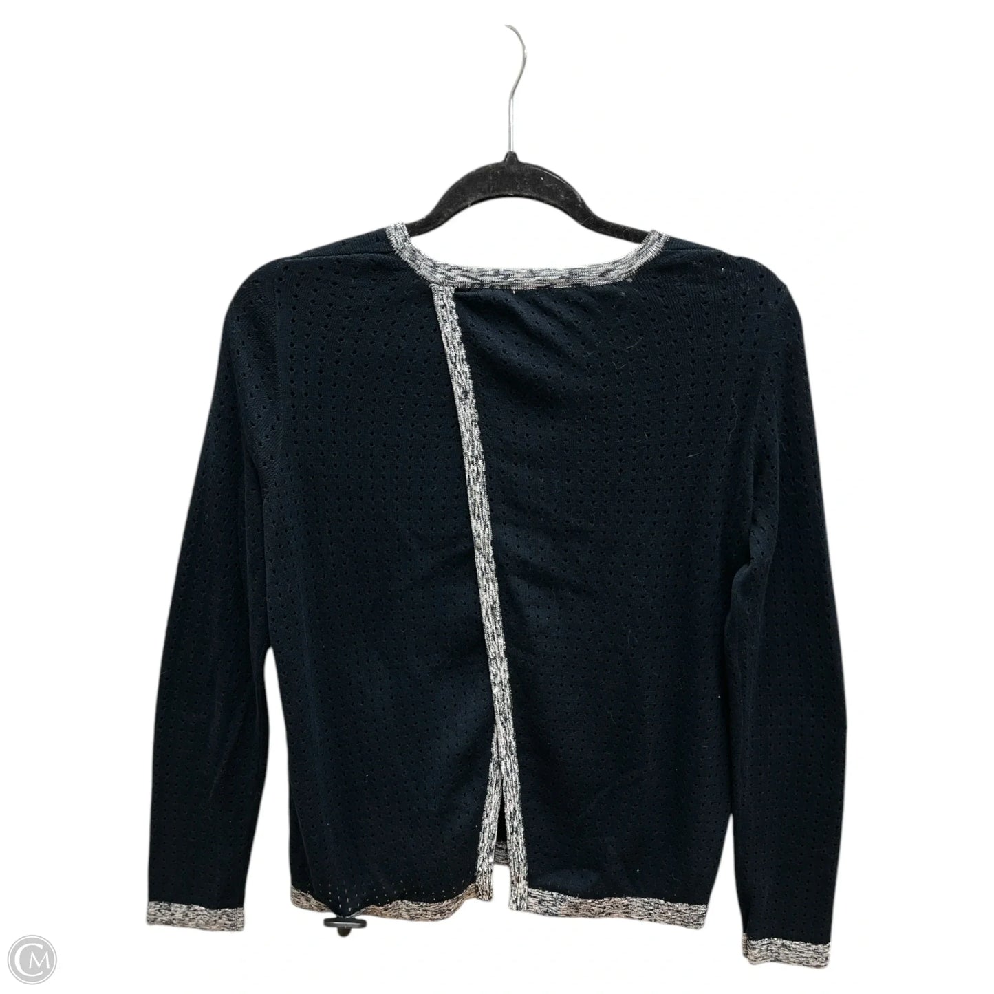 Top Long Sleeve By Rag And Bone In Black & Grey, Size: S