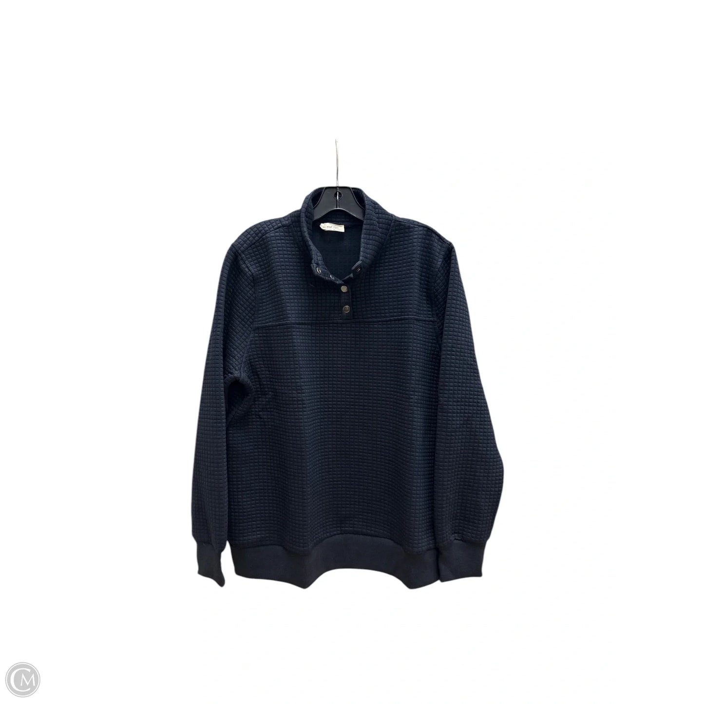 Sweatshirt Crewneck By Doe & Rae In Navy, Size: 1x