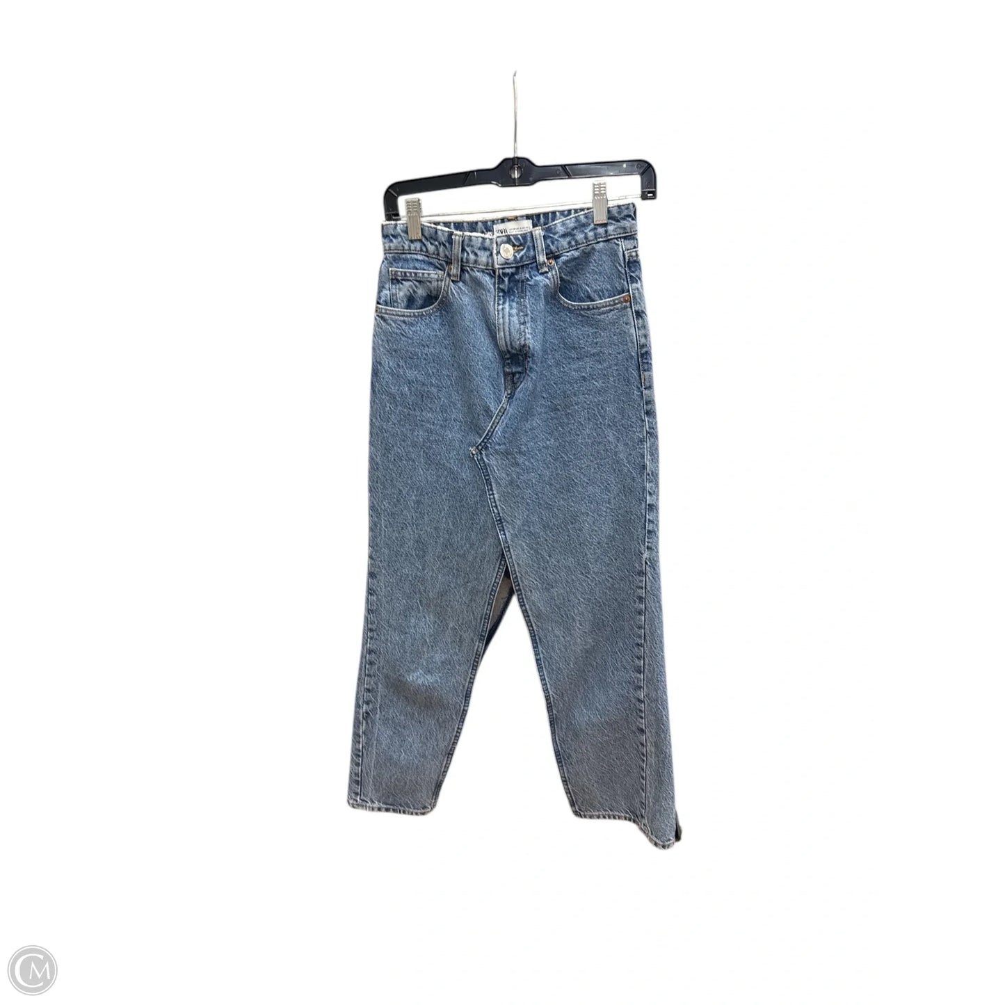 Skirt Maxi By Zara In Blue Denim, Size: 4