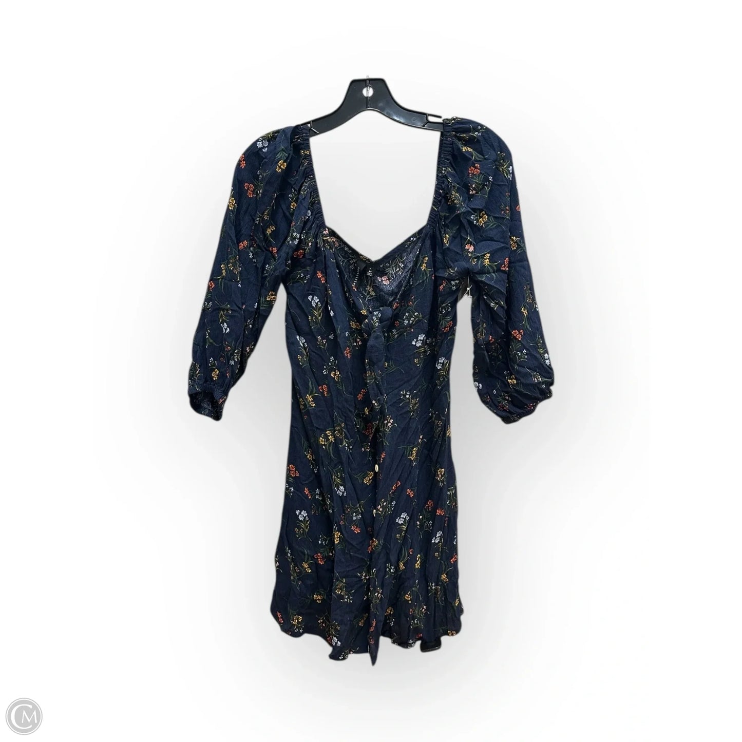 Dress Casual Midi By Clothes Mentor In Blue & Orange, Size: L