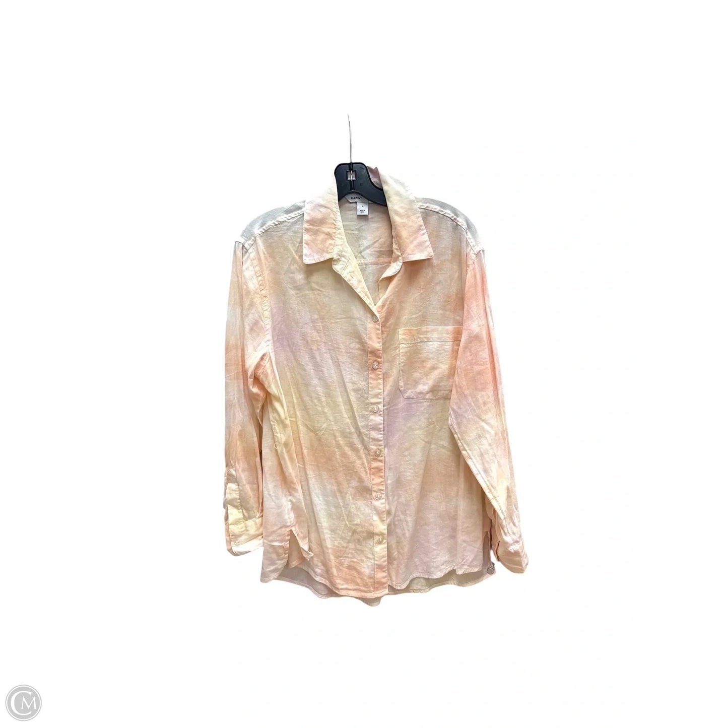 Top Long Sleeve By Old Navy In Peach, Size: M