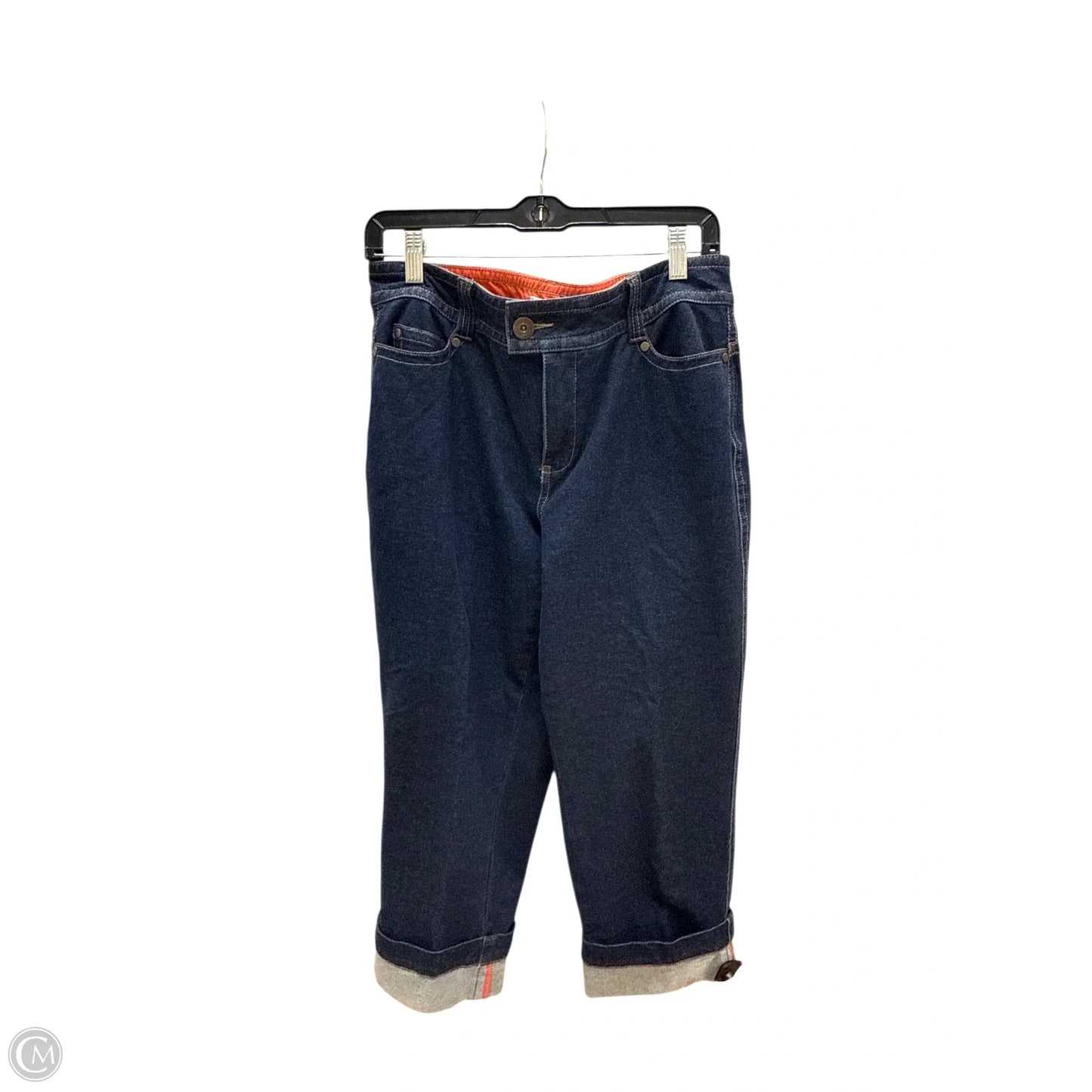 Pants Cropped By Coldwater Creek In Blue Denim, Size: 12