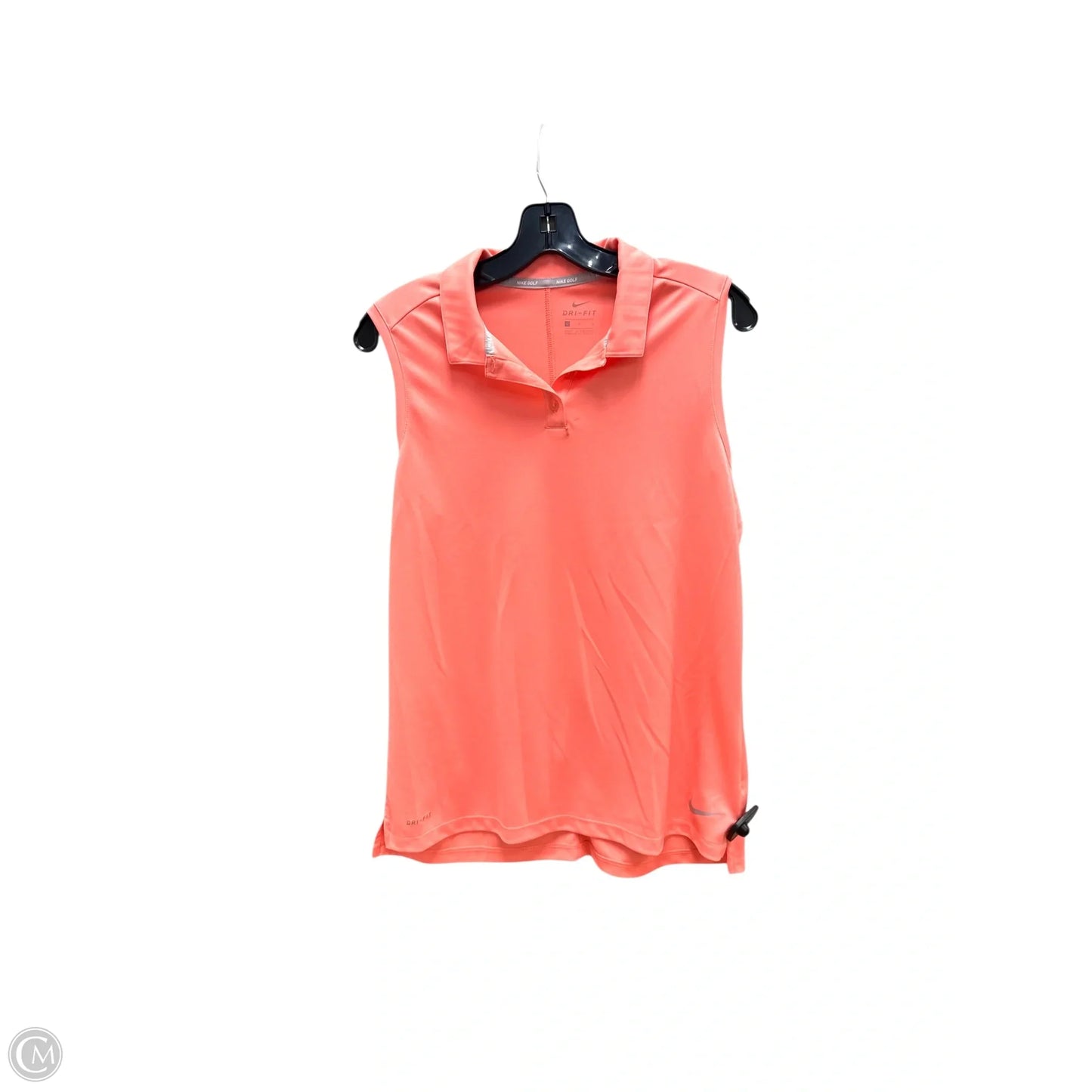 Athletic Tank Top By Nike Apparel In Orange, Size: L