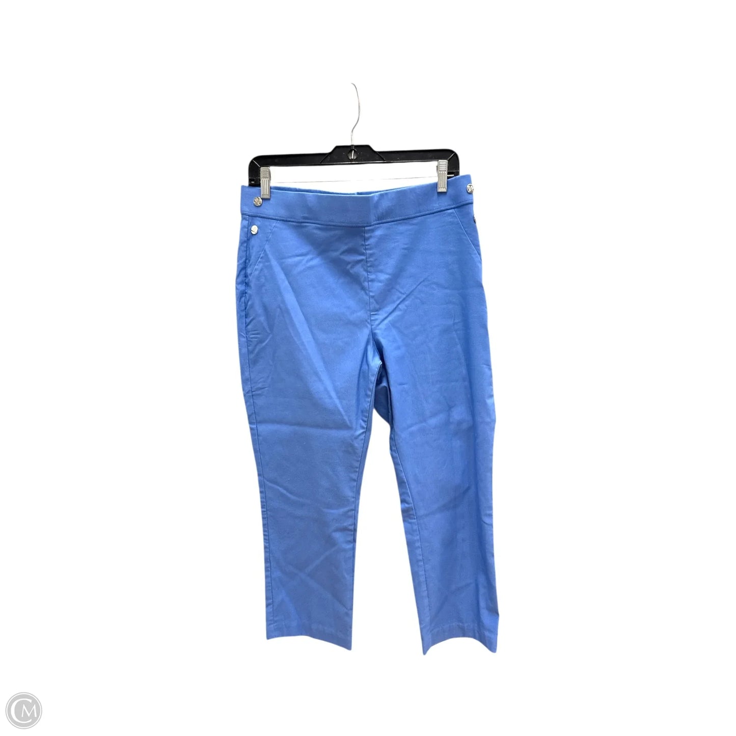 Pants Cropped By Rafaella In Blue, Size: 14