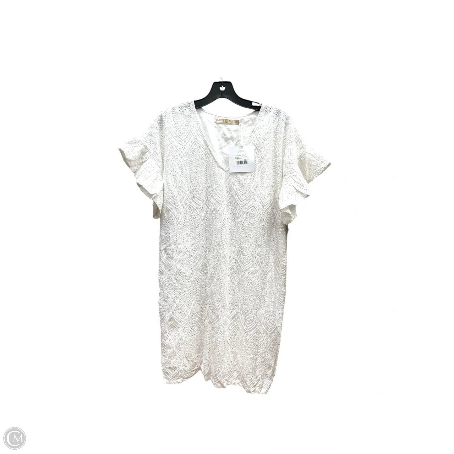 Dress Casual Midi By Marie Oliver In White, Size: M