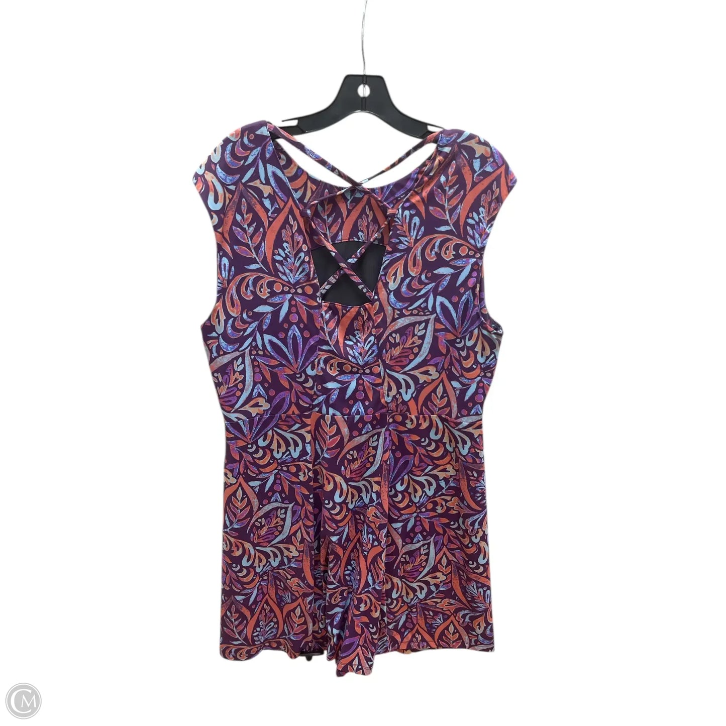 Athletic Dress By Title Nine In Orange & Purple, Size: Xl