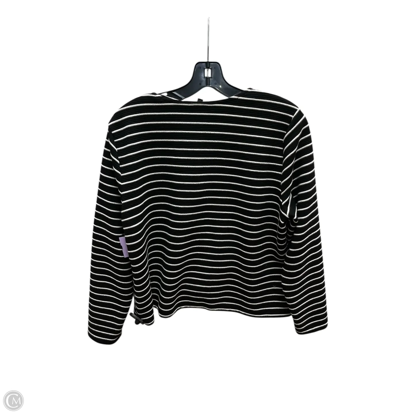 Cardigan By Apt 9 In Black & White, Size: Xlp