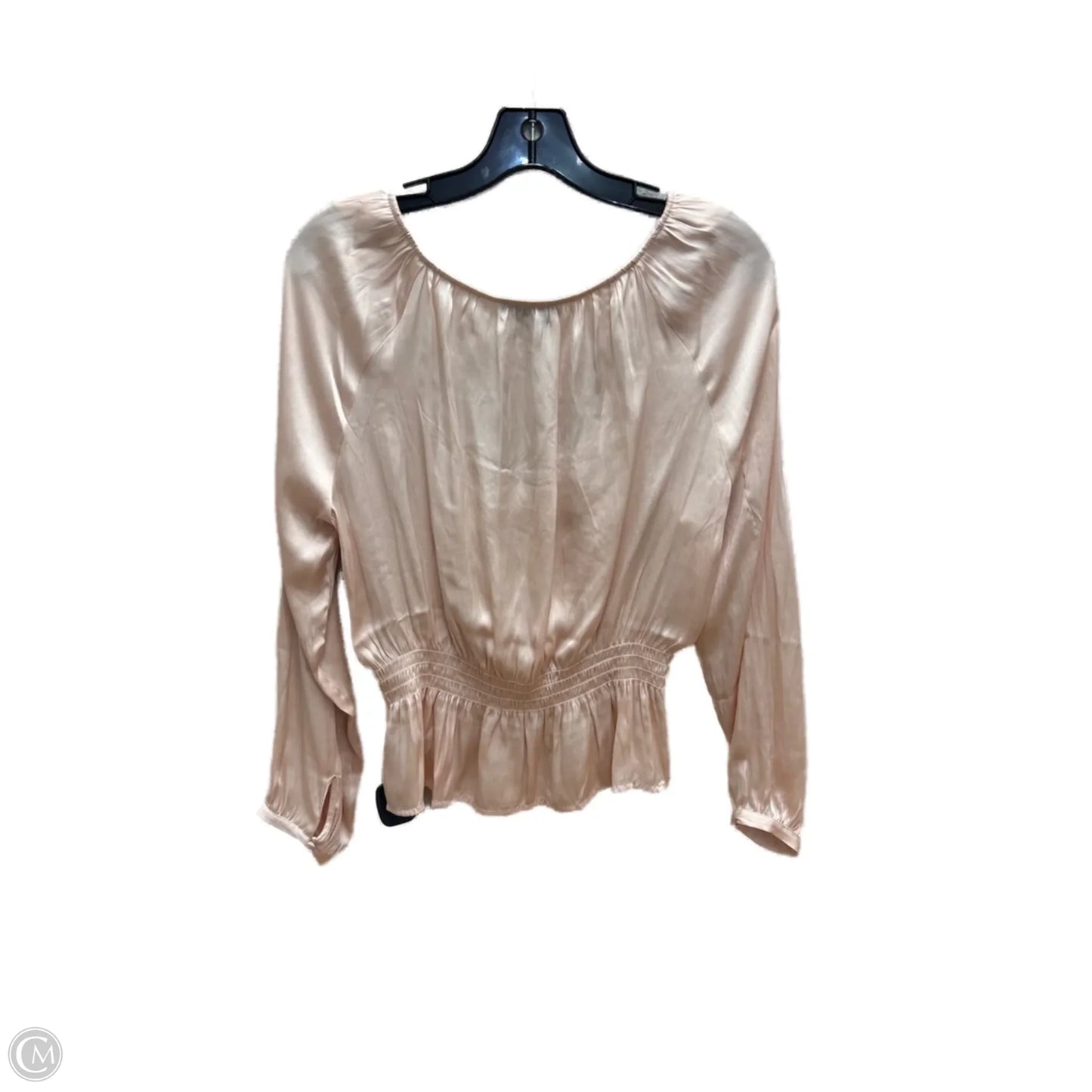 Top Long Sleeve By Paige In Pink, Size: L