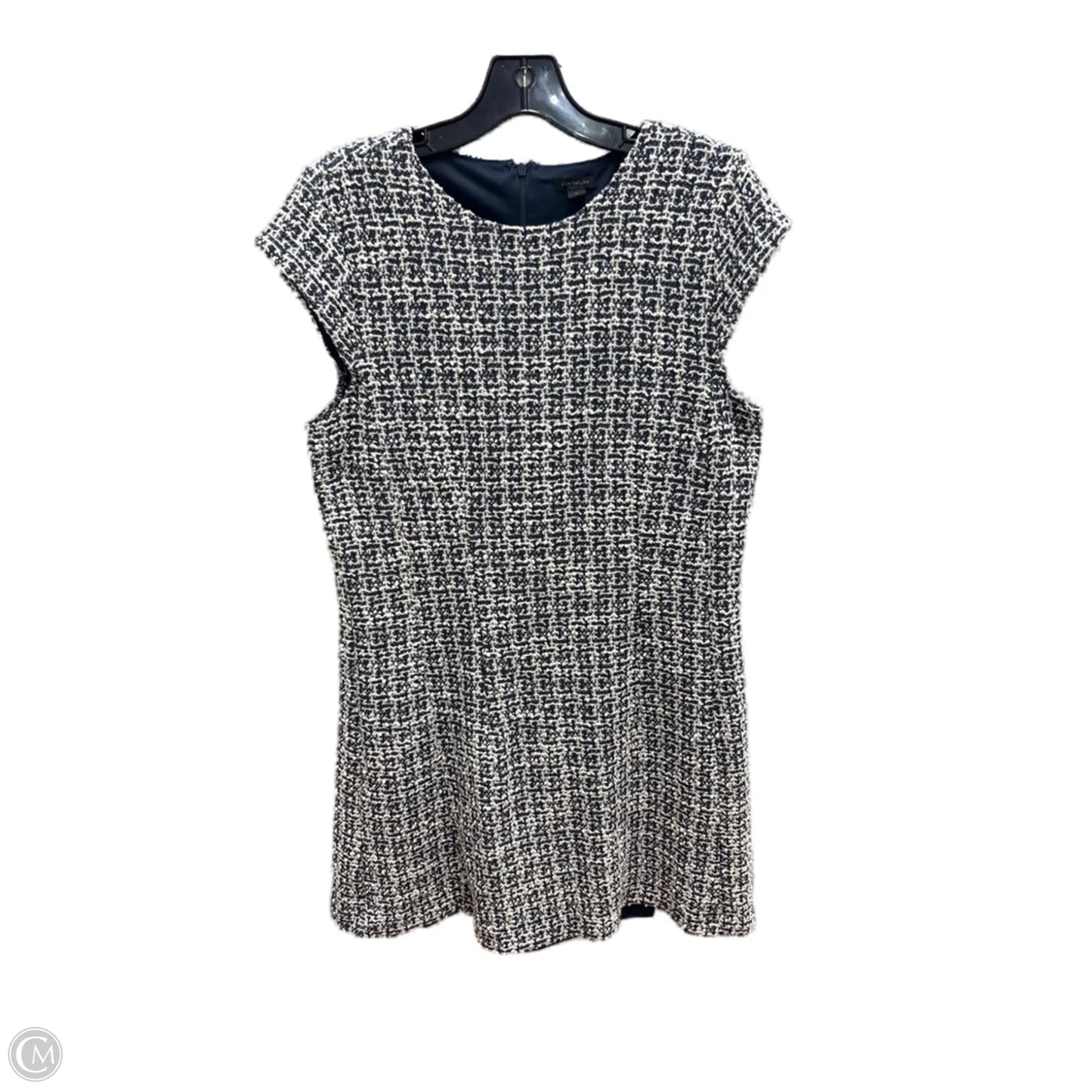 Dress Work By Ann Taylor In Blue & White, Size: 12