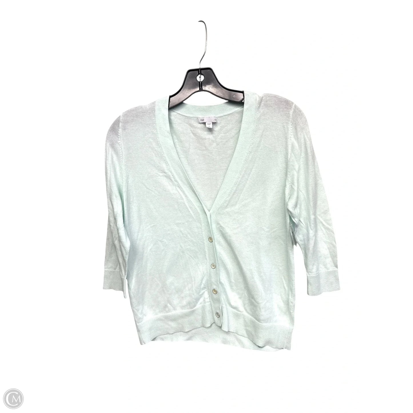 Cardigan By Gap In Aqua, Size: S