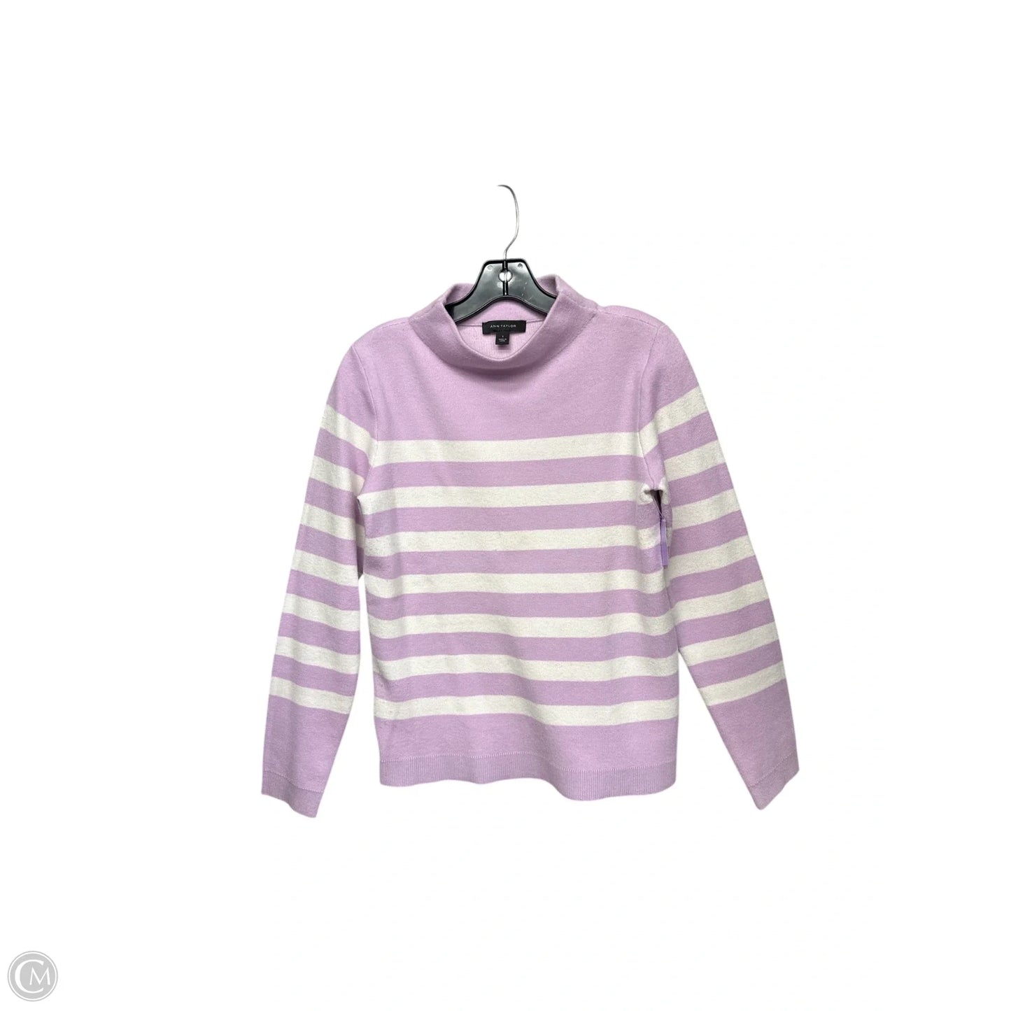 Sweater By Ann Taylor In Striped Pattern, Size: S