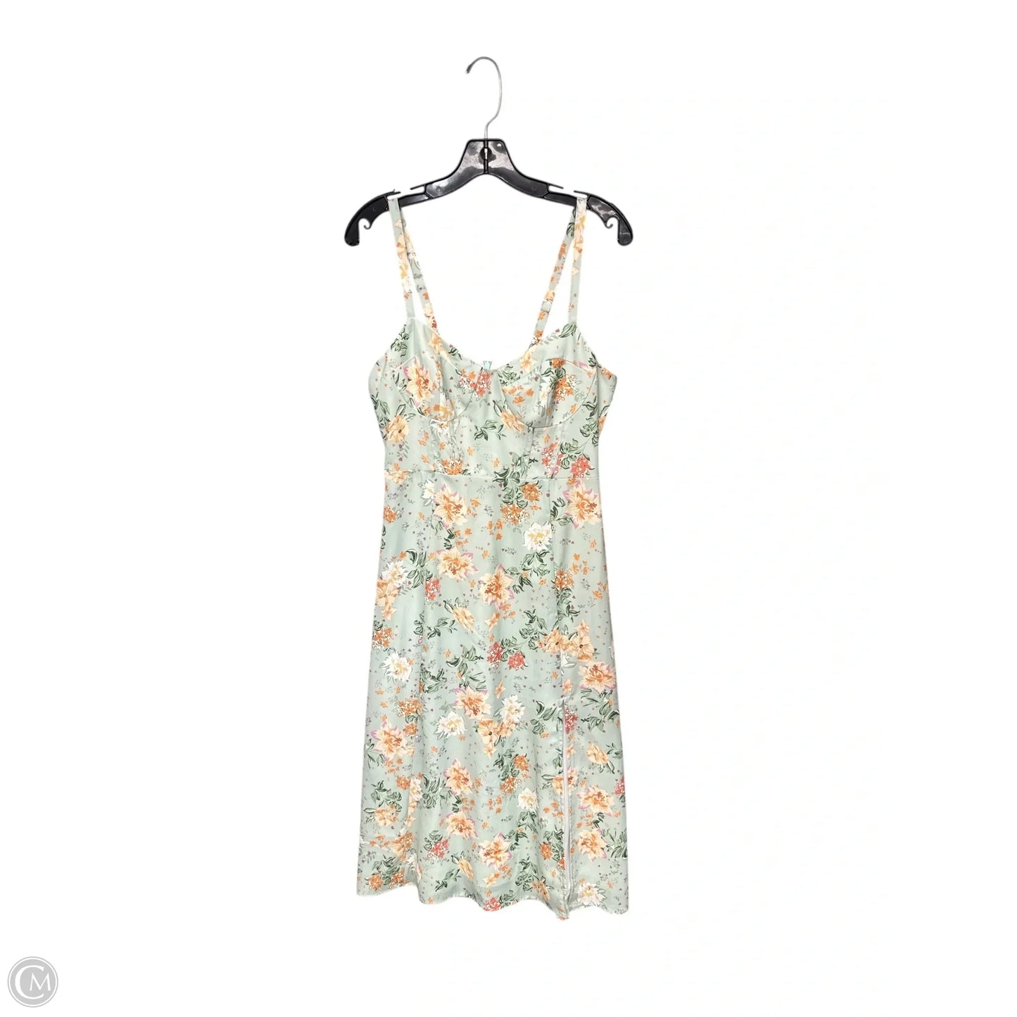 Dress Casual Maxi By Clothes Mentor In Grey & Yellow, Size: M