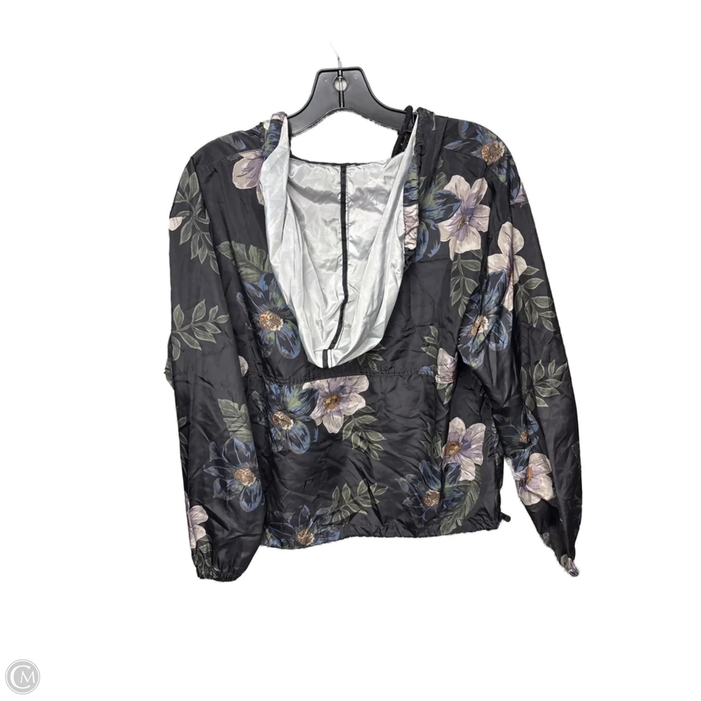 Jacket Windbreaker By Thread And Supply In Floral Print, Size: S