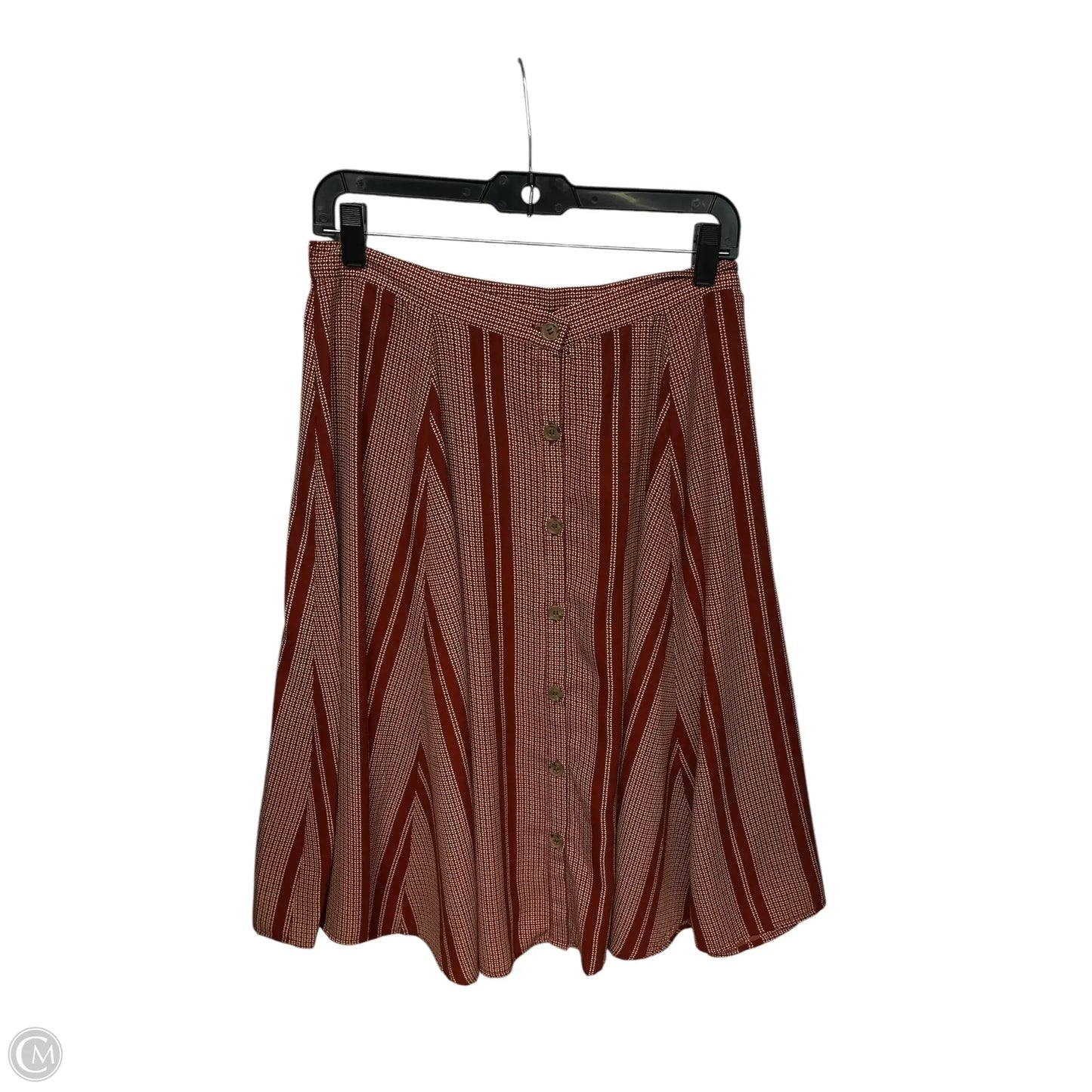 Skirt Maxi By Clothes Mentor In Orange & White, Size: Xl