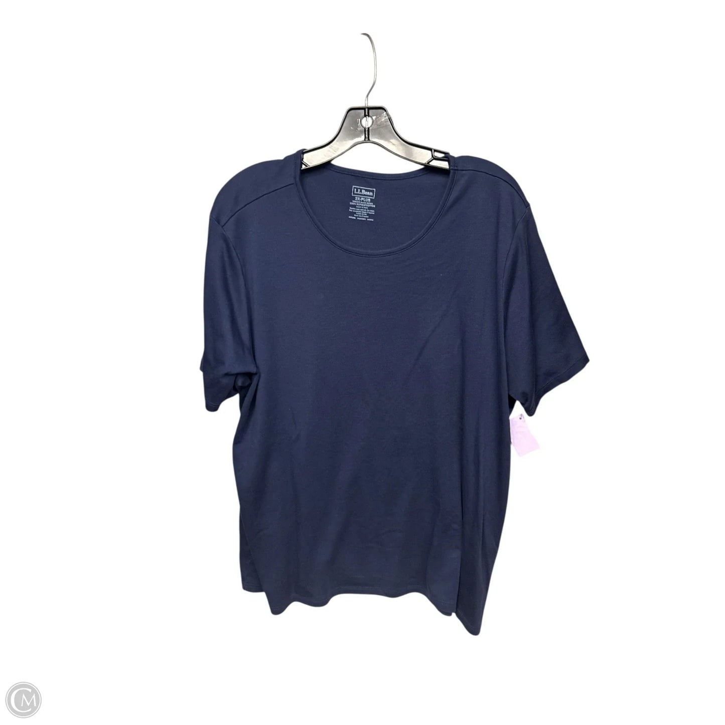 Top Short Sleeve By L.l. Bean In Navy, Size: 2x