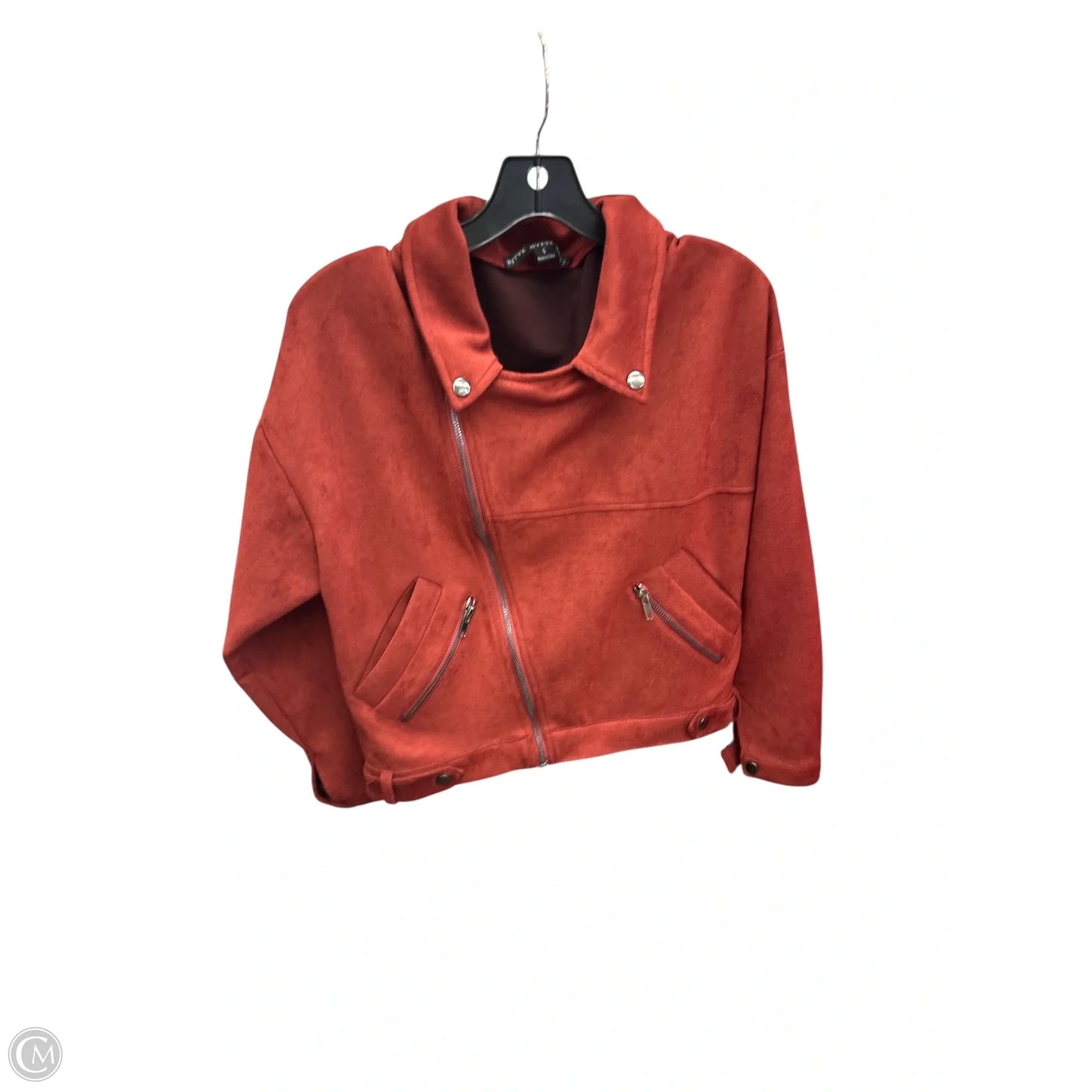 Jacket Moto By Hyfve In Maroon, Size: S