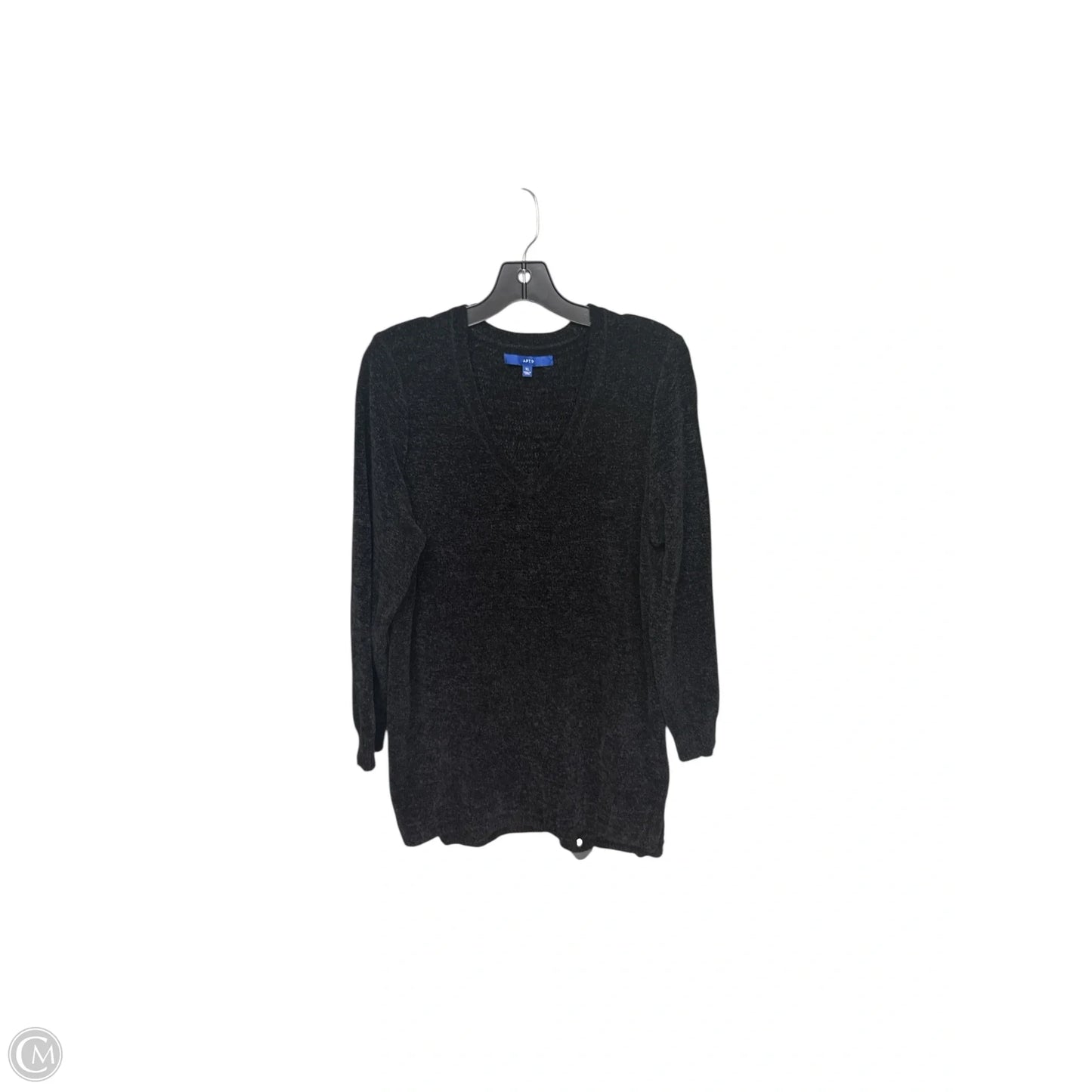 Sweater By Apt 9 In Black, Size: Xl