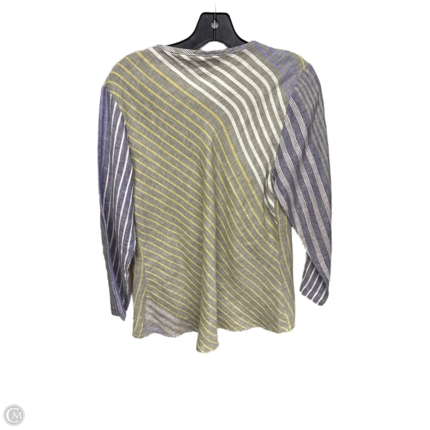 Top Long Sleeve By Flax In Striped Pattern, Size: S