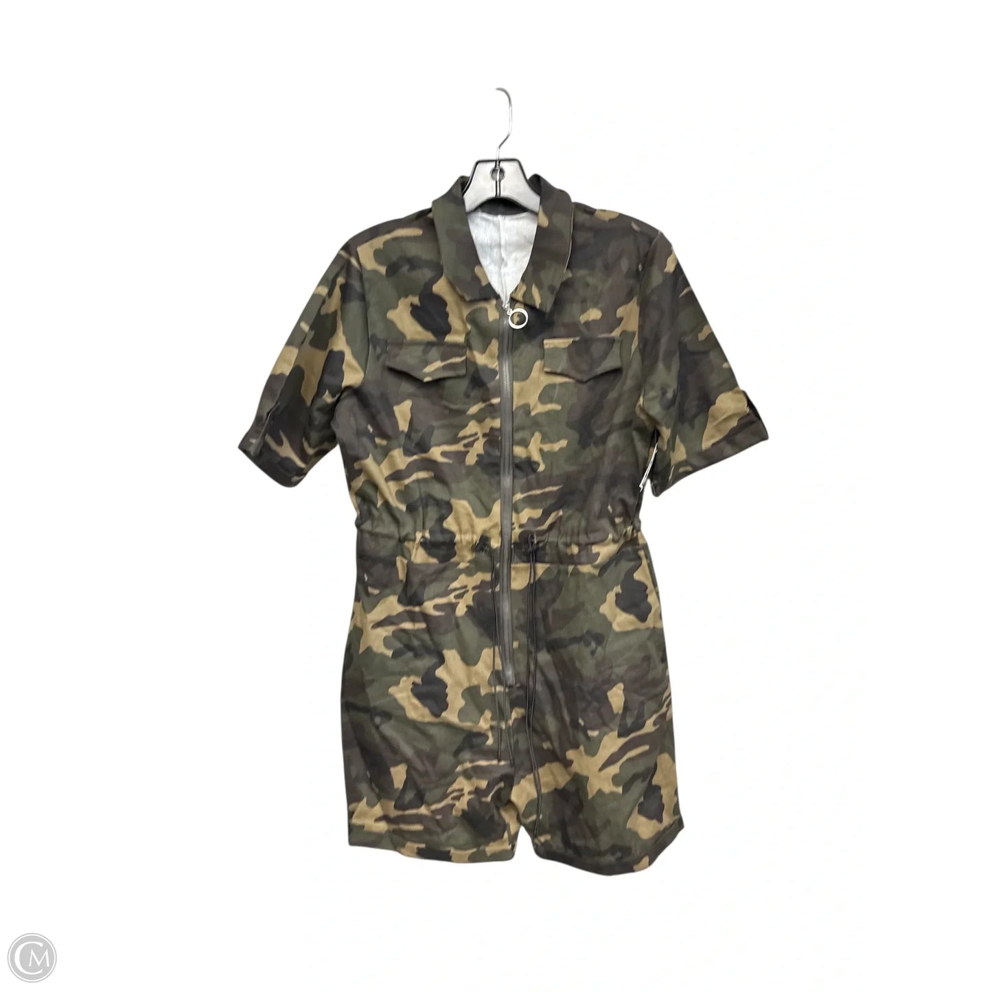 Romper By Clothes Mentor In Camouflage Print, Size: 2x