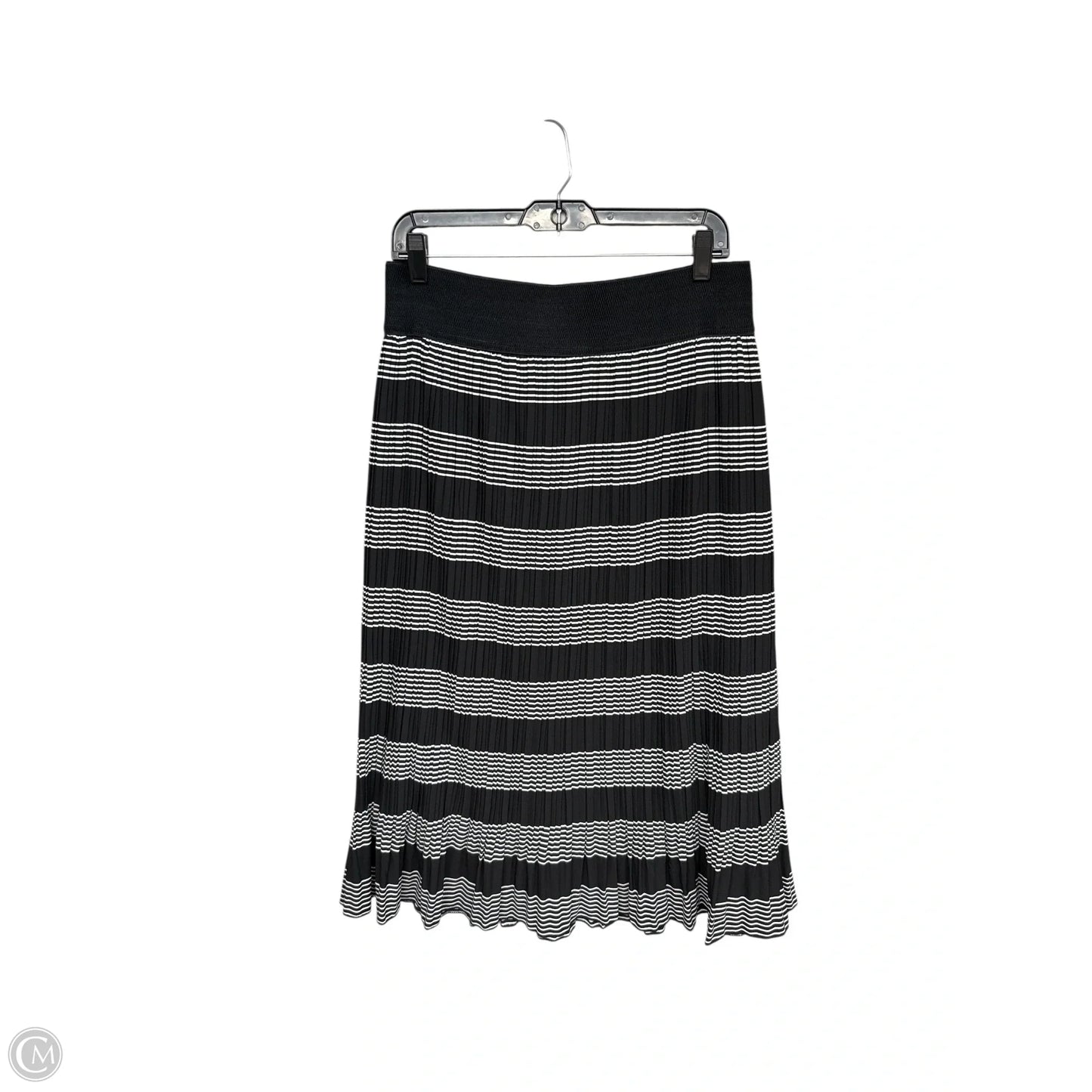 Skirt Maxi By Clothes Mentor In Black & White, Size: L