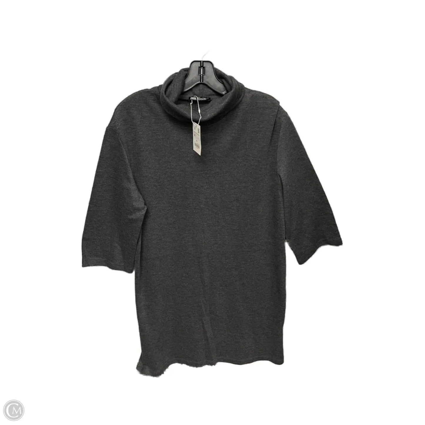 Dress Sweater By Zara In Grey, Size: M