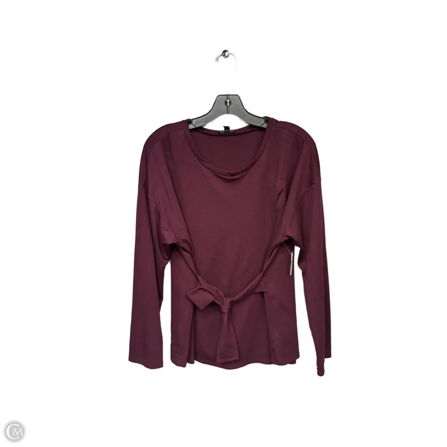 Top Long Sleeve By Express In Maroon, Size: L